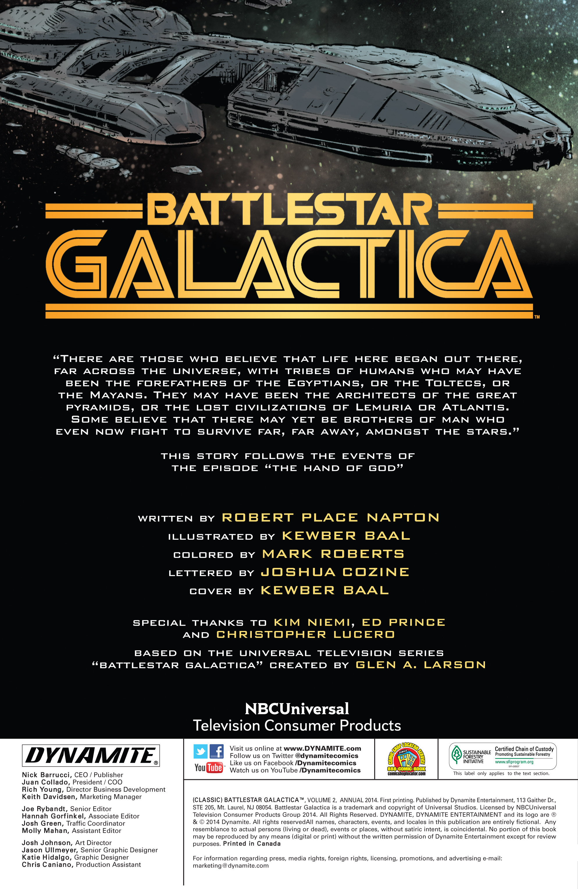 Read online Classic Battlestar Galactica (2013) comic -  Issue # _Annual 2014 - 2