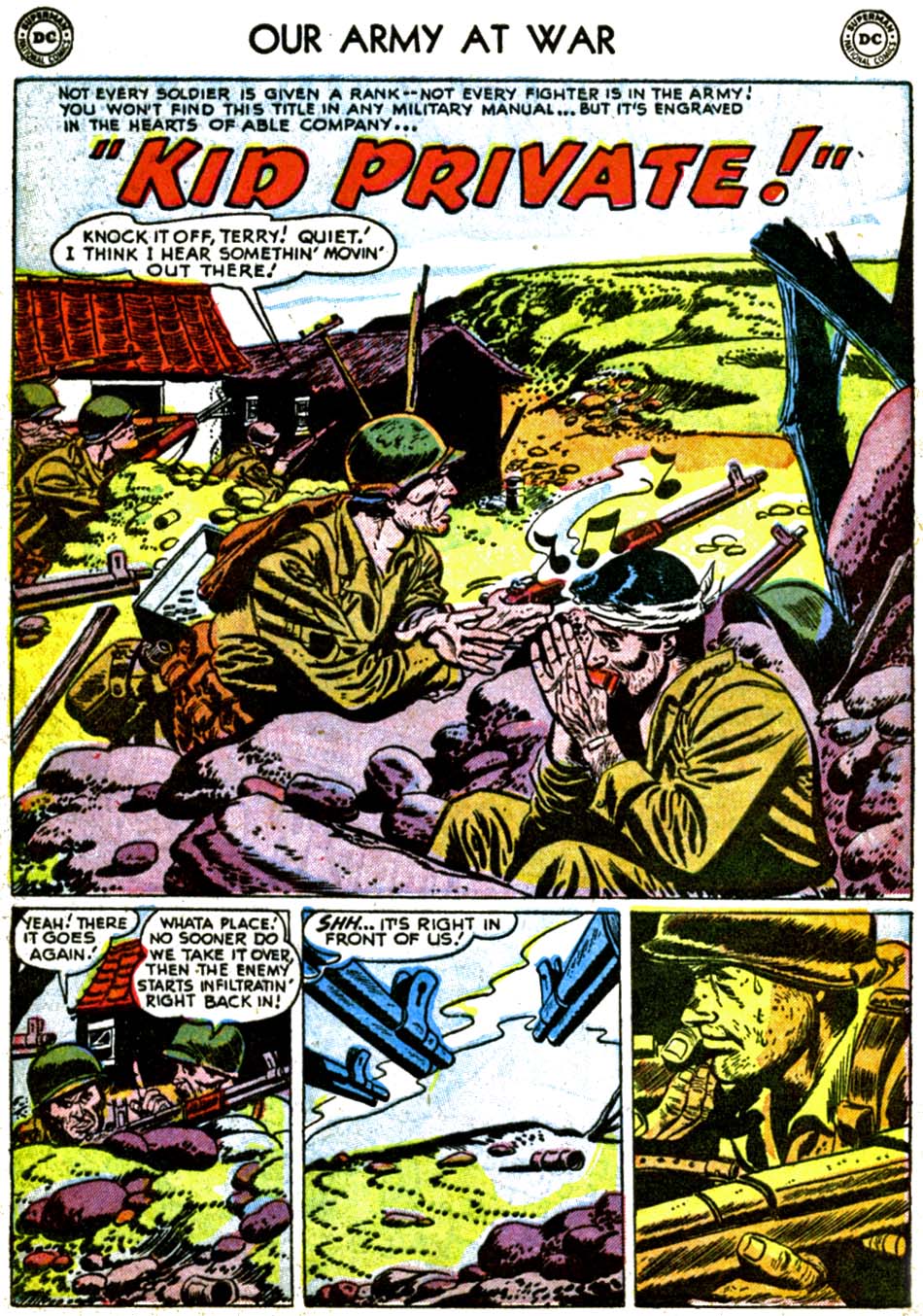 Read online Our Army at War (1952) comic -  Issue #6 - 28