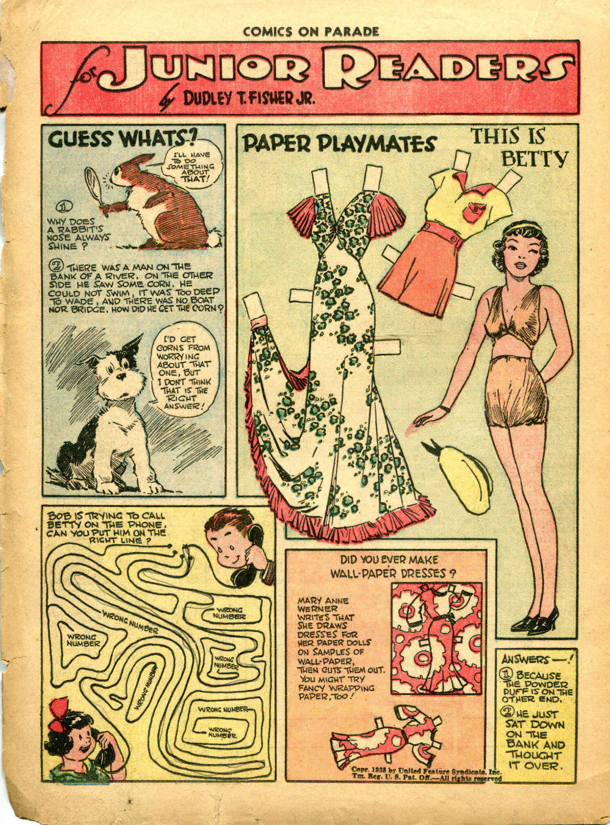 Read online Comics on Parade comic -  Issue #7 - 36