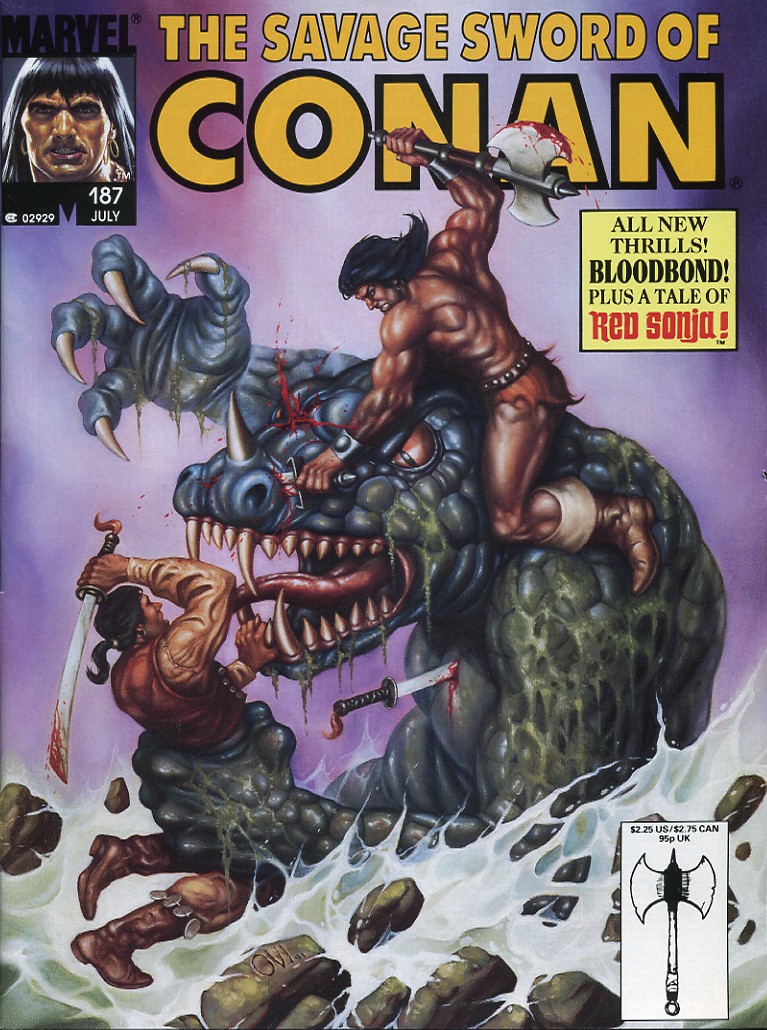 Read online The Savage Sword Of Conan comic -  Issue #187 - 1