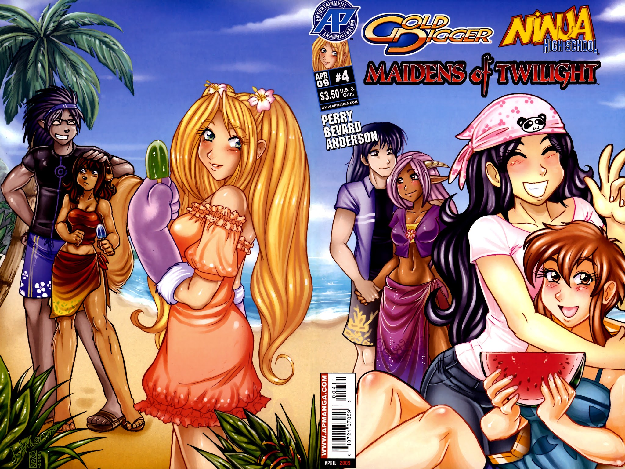 Read online Gold Digger/Ninja High School: Maidens of Twilight comic -  Issue #4 - 1