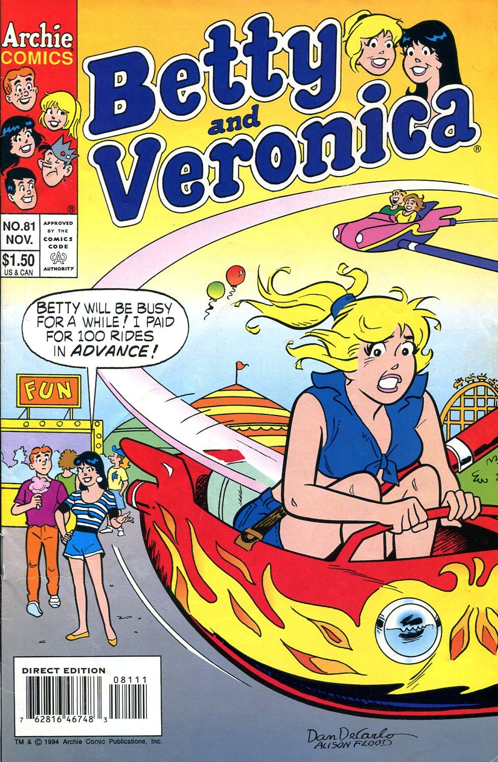 Read online Betty and Veronica (1987) comic -  Issue #81 - 1