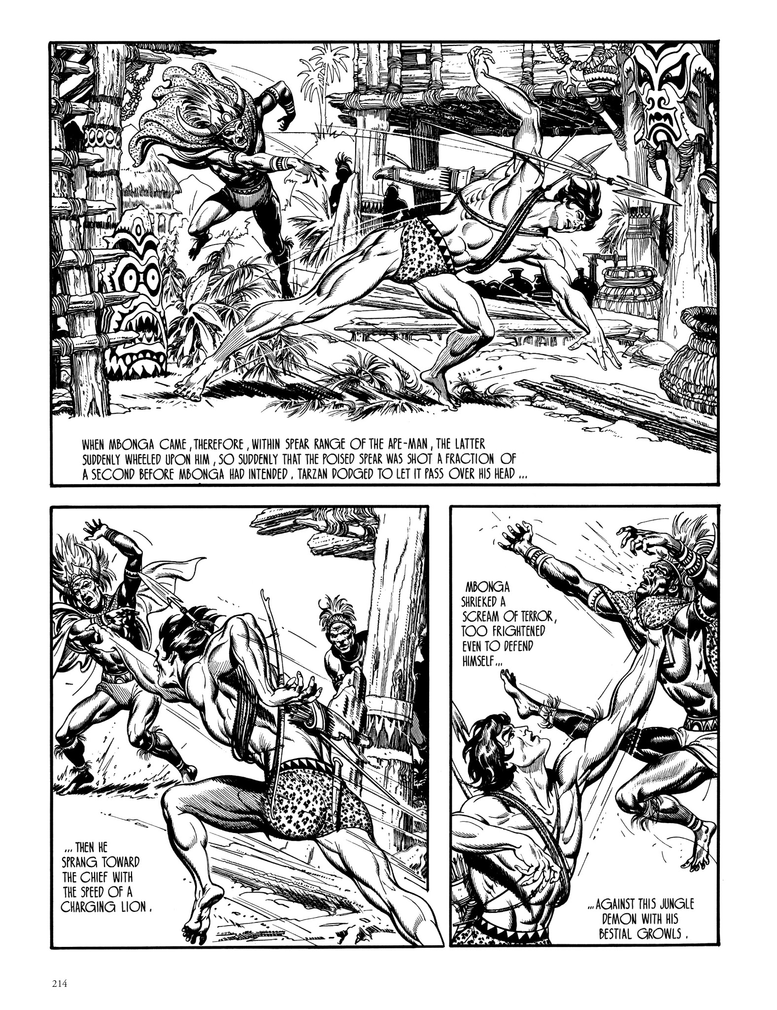 Read online Edgar Rice Burroughs' Tarzan: Burne Hogarth's Lord of the Jungle comic -  Issue # TPB - 213