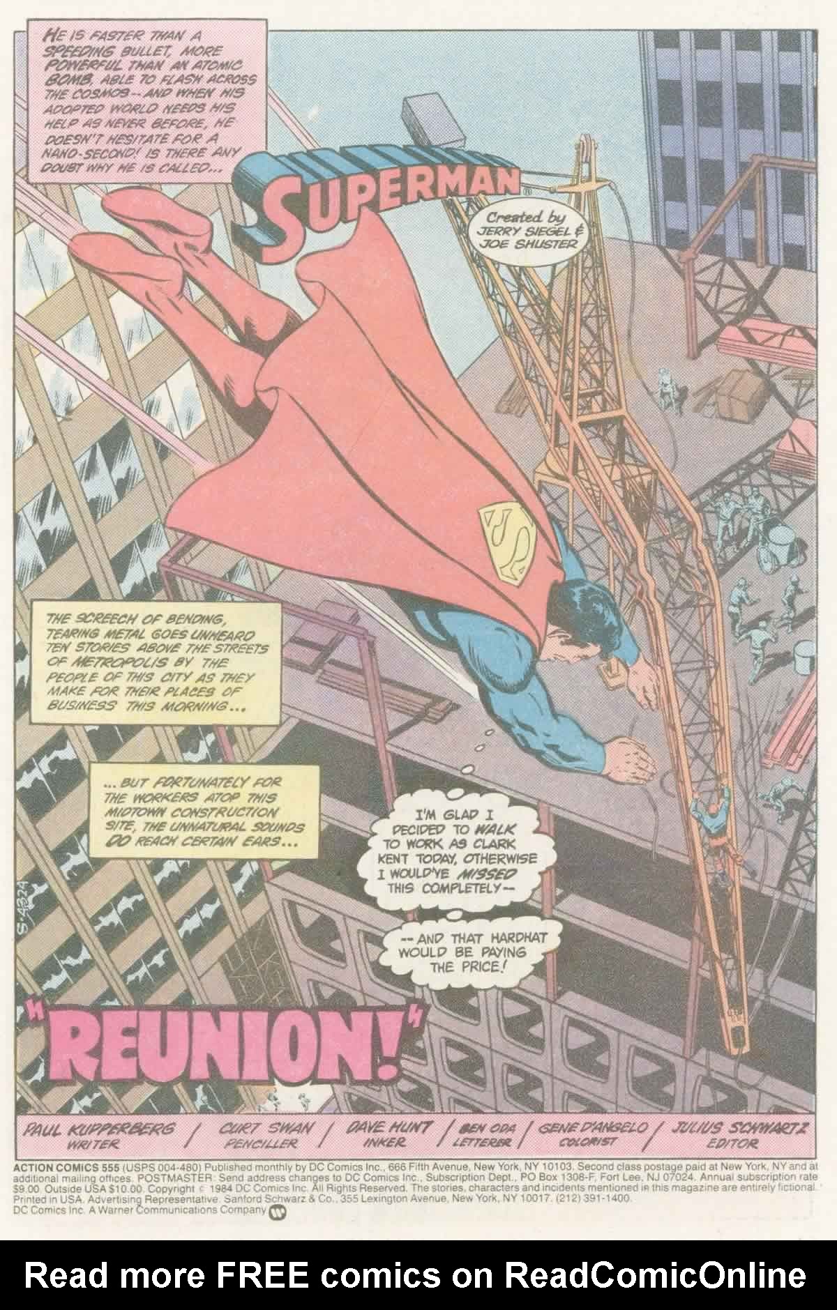 Read online Action Comics (1938) comic -  Issue #555 - 2