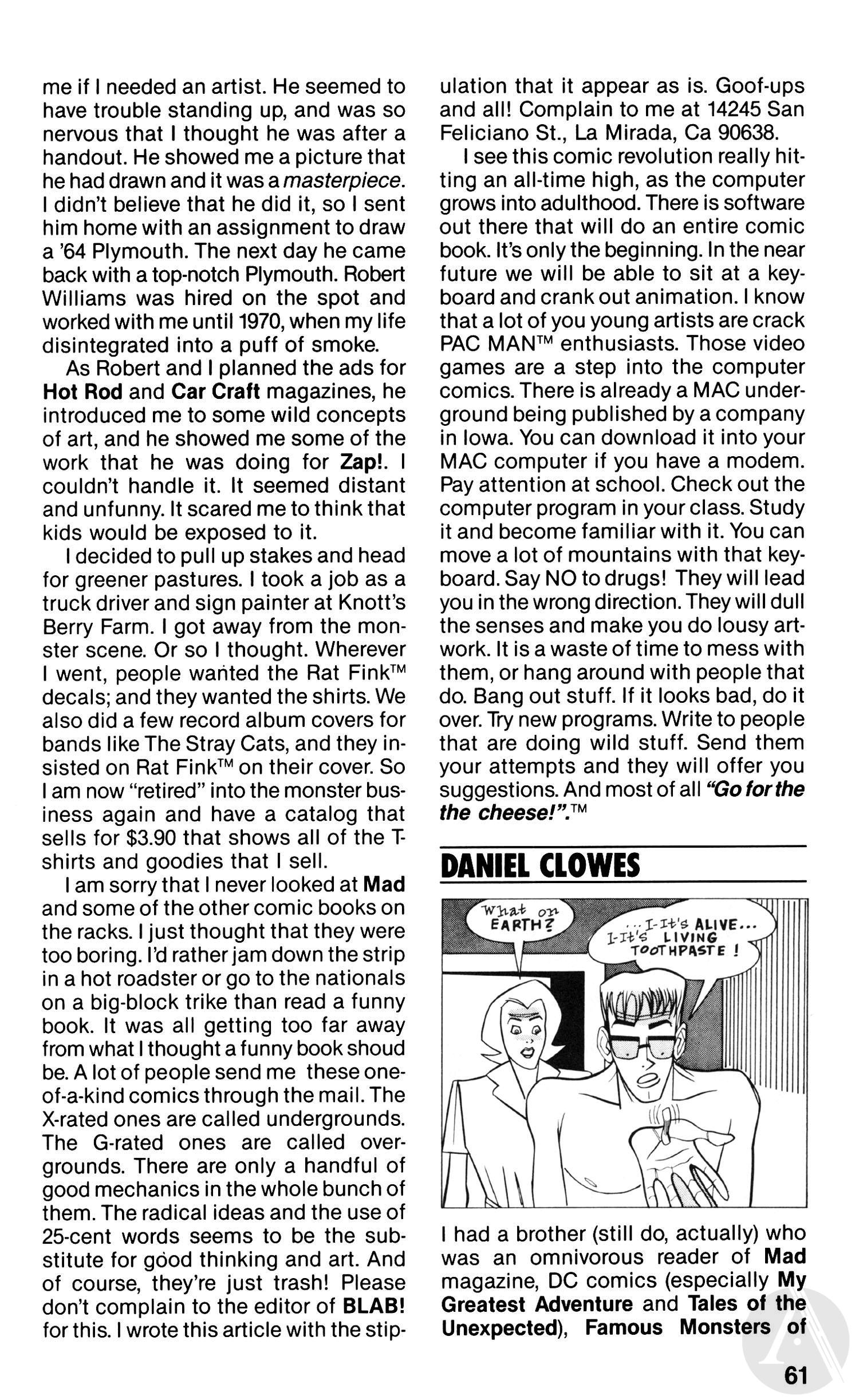 Read online Blab! comic -  Issue #2 - 61