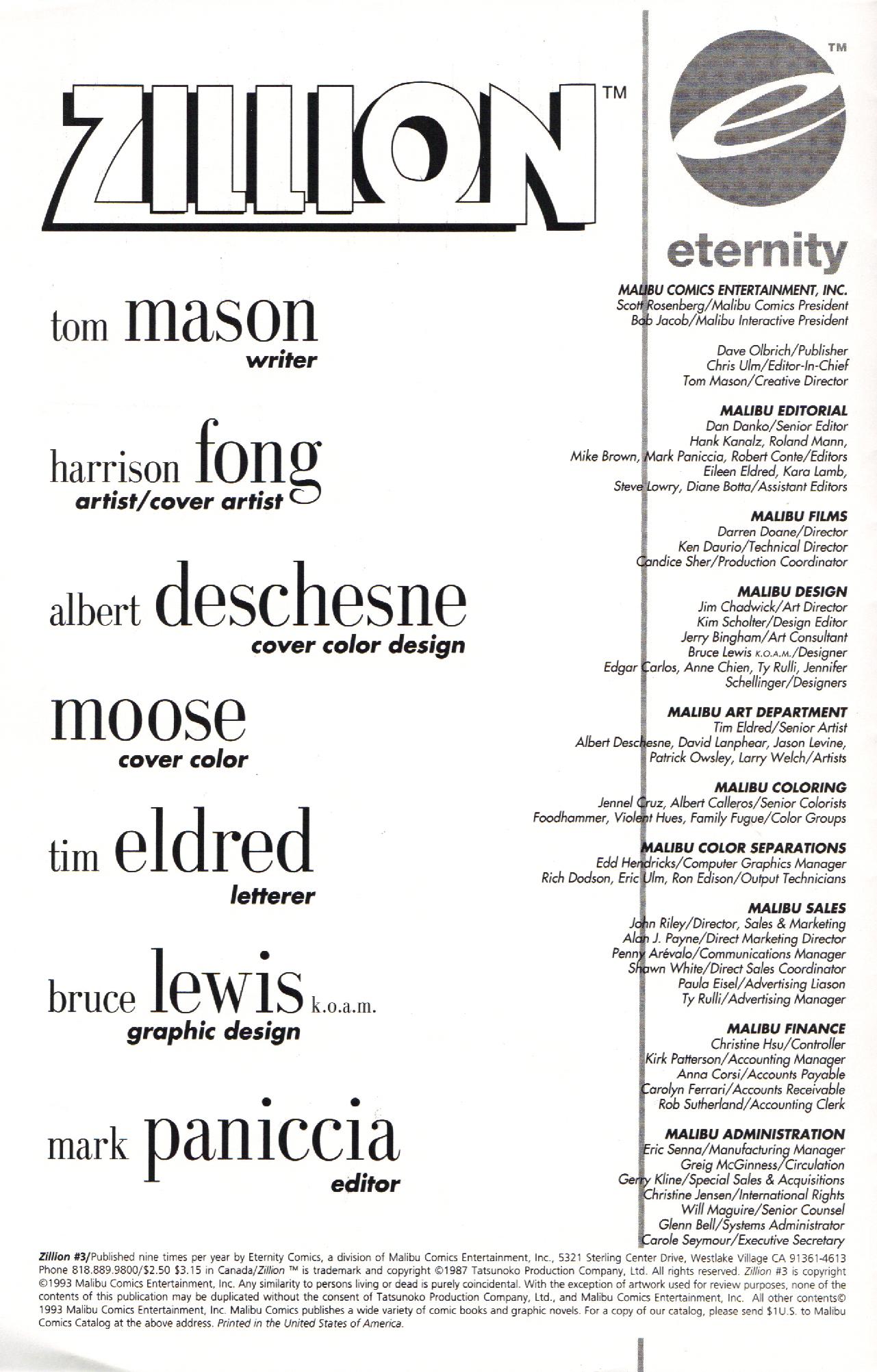 Read online Zillion comic -  Issue #3 - 2