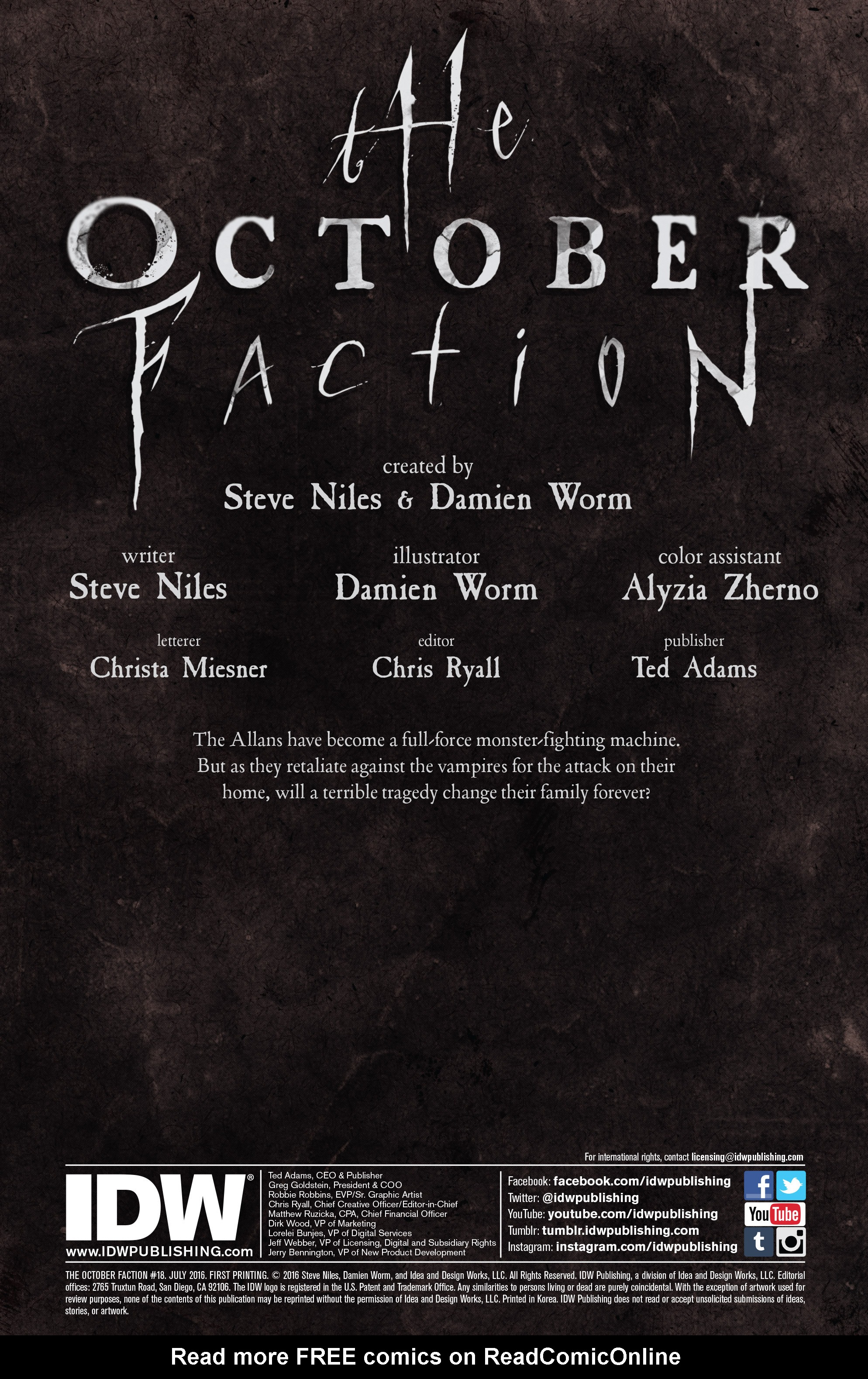Read online The October Faction comic -  Issue #18 - 2