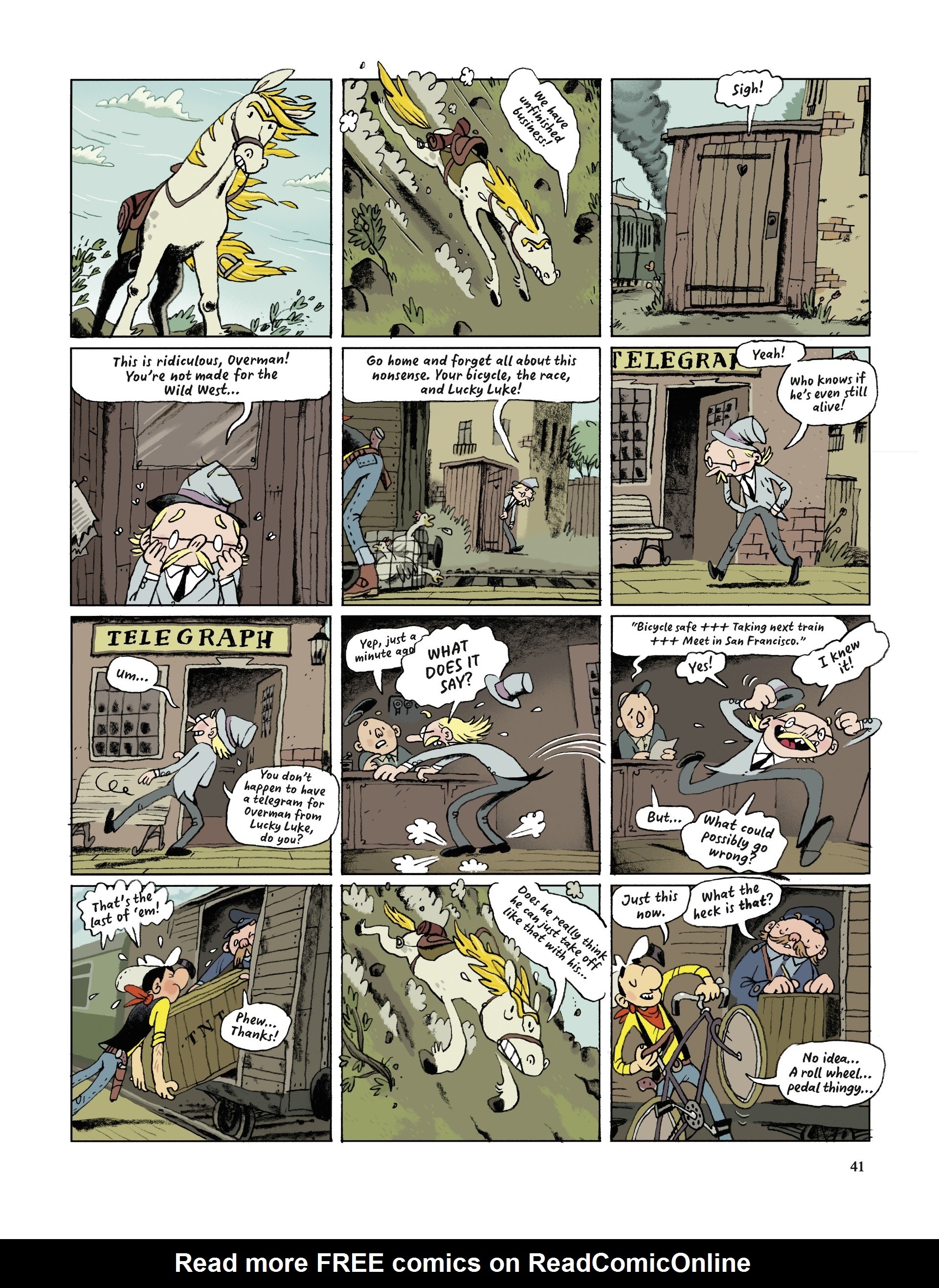 Read online Lucky Luke Saddles Up comic -  Issue # TPB - 41