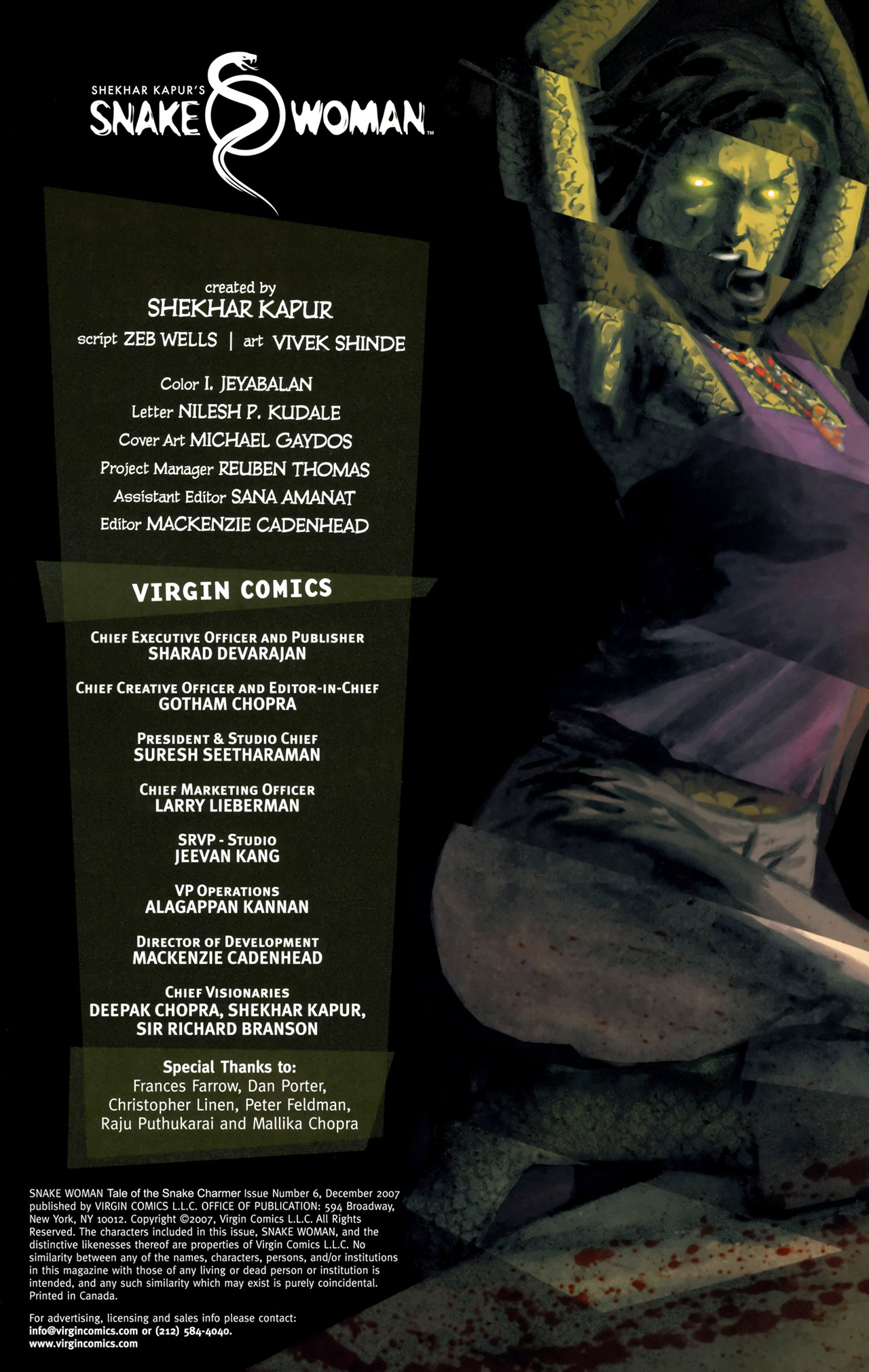 Read online Snake Woman Tale of the Snake Charmer comic -  Issue #6 - 2