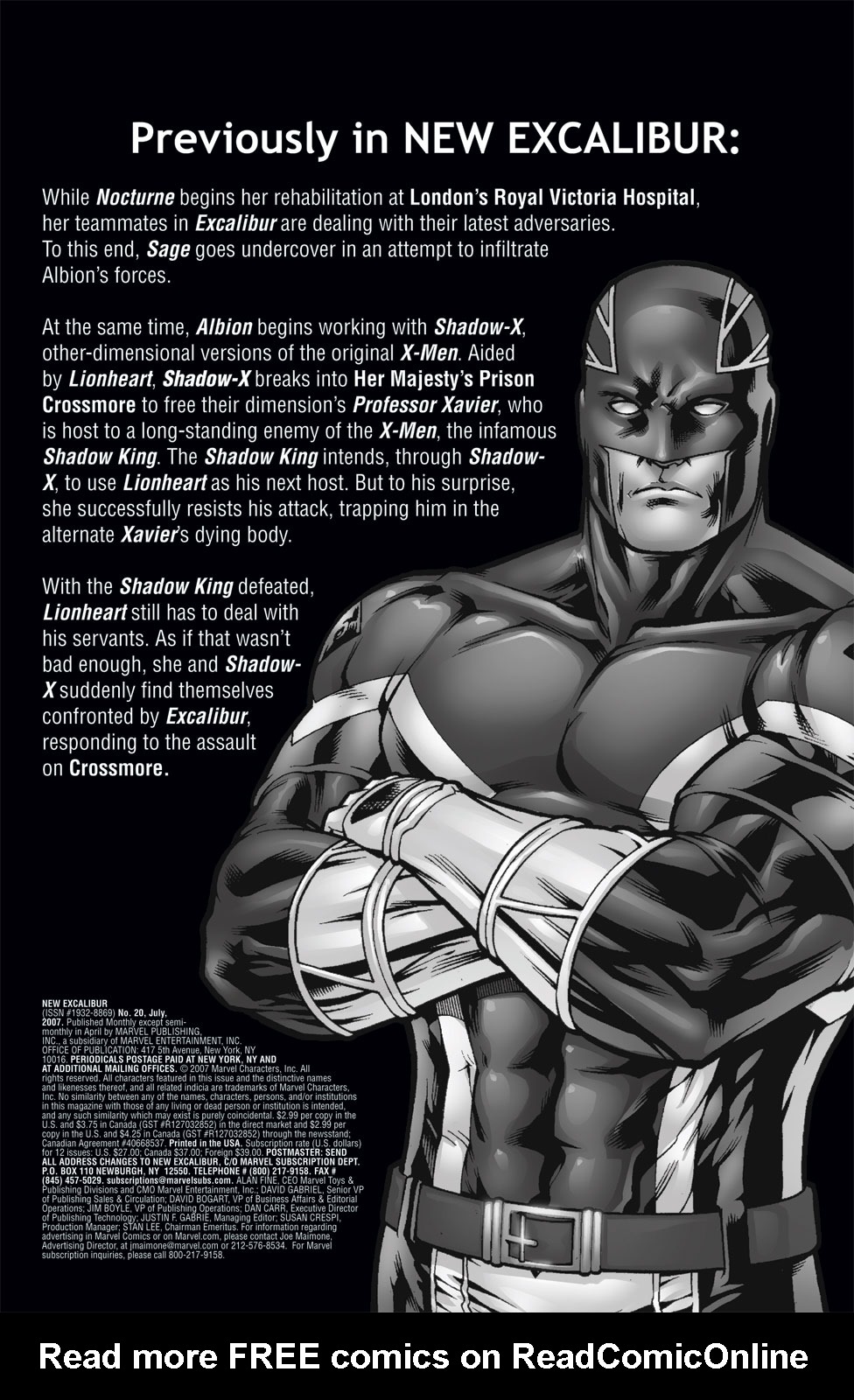 Read online New Excalibur comic -  Issue #20 - 2