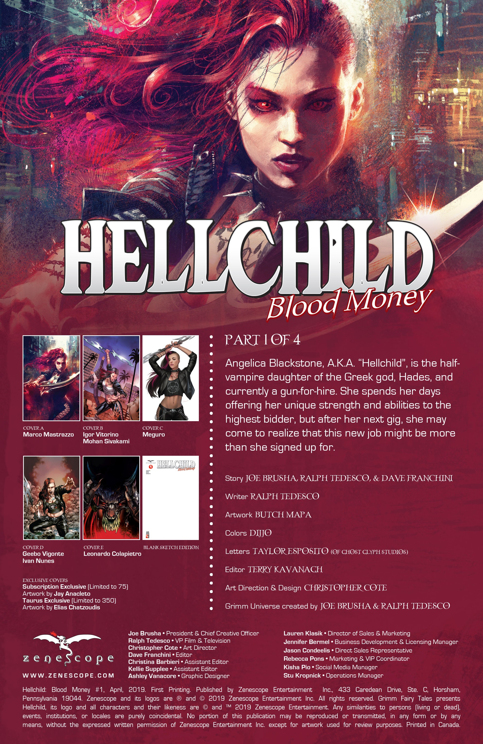 Read online Hellchild: Blood Money comic -  Issue #1 - 2