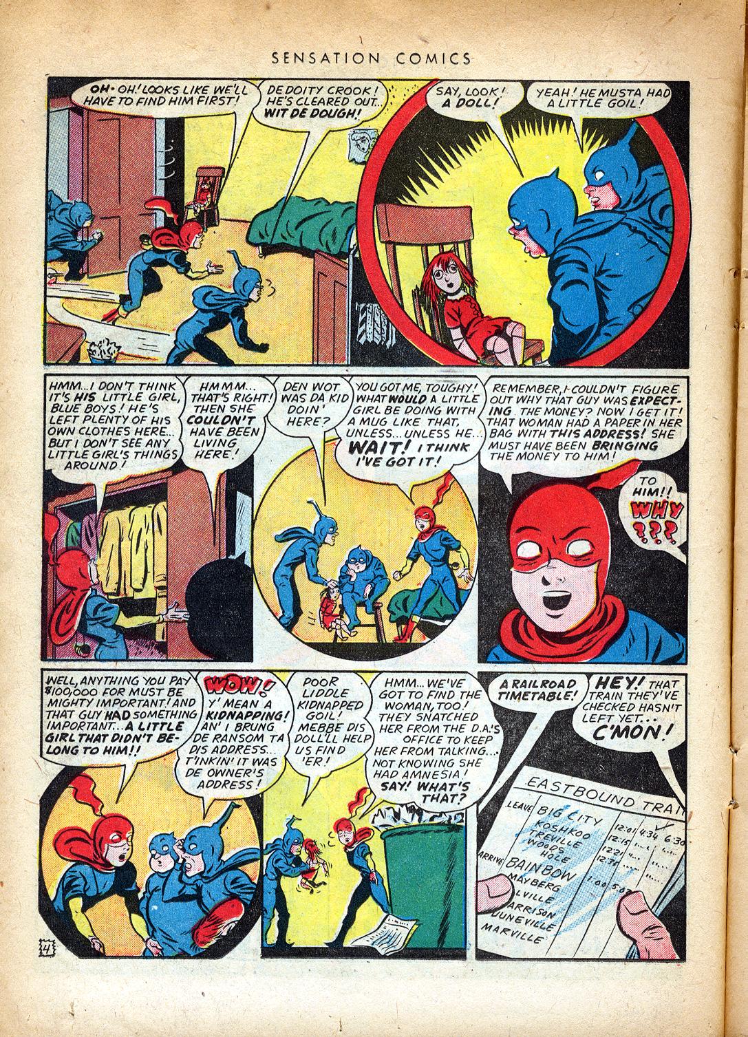 Read online Sensation (Mystery) Comics comic -  Issue #37 - 20