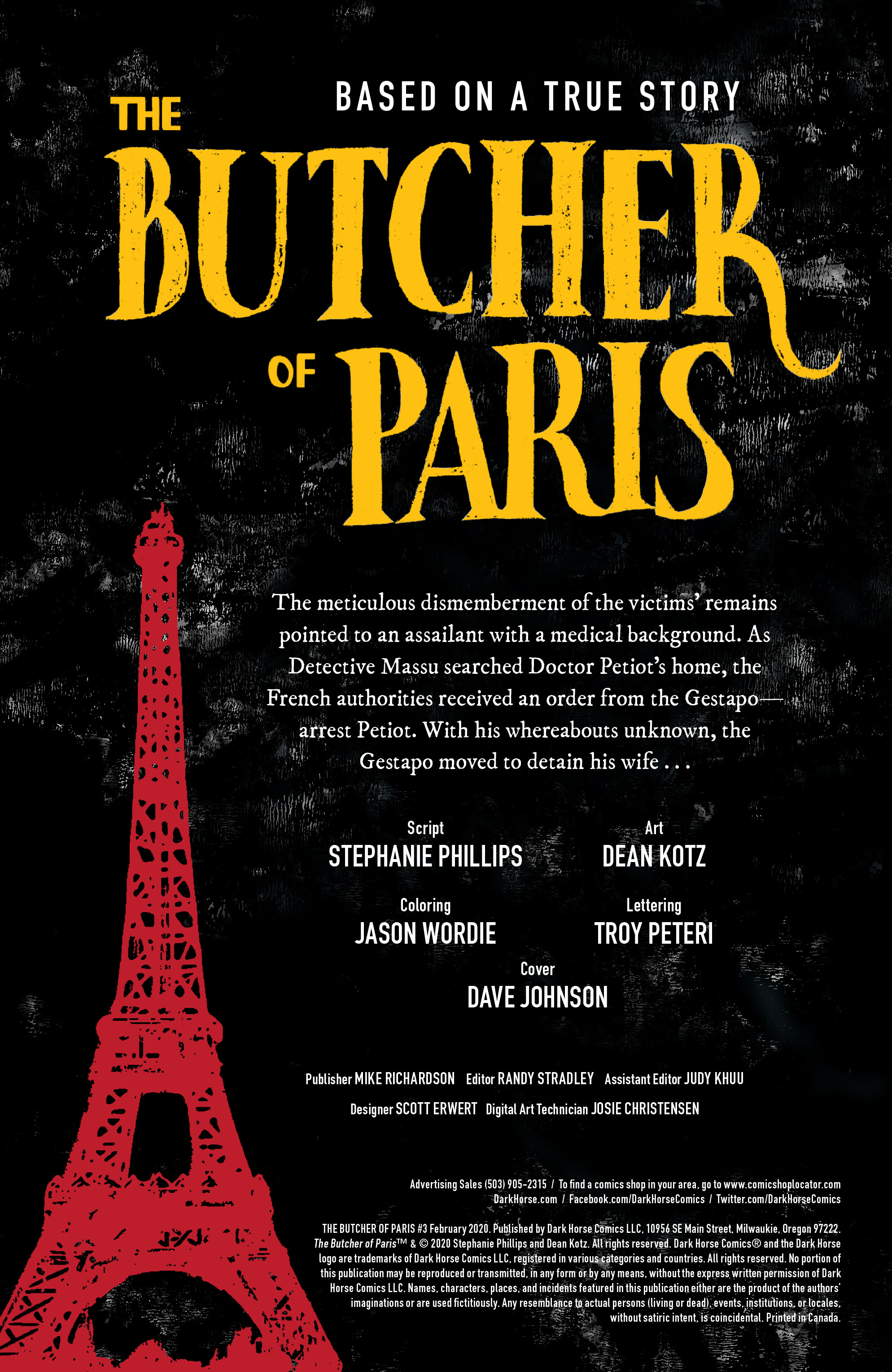 Read online The Butcher of Paris comic -  Issue #3 - 2
