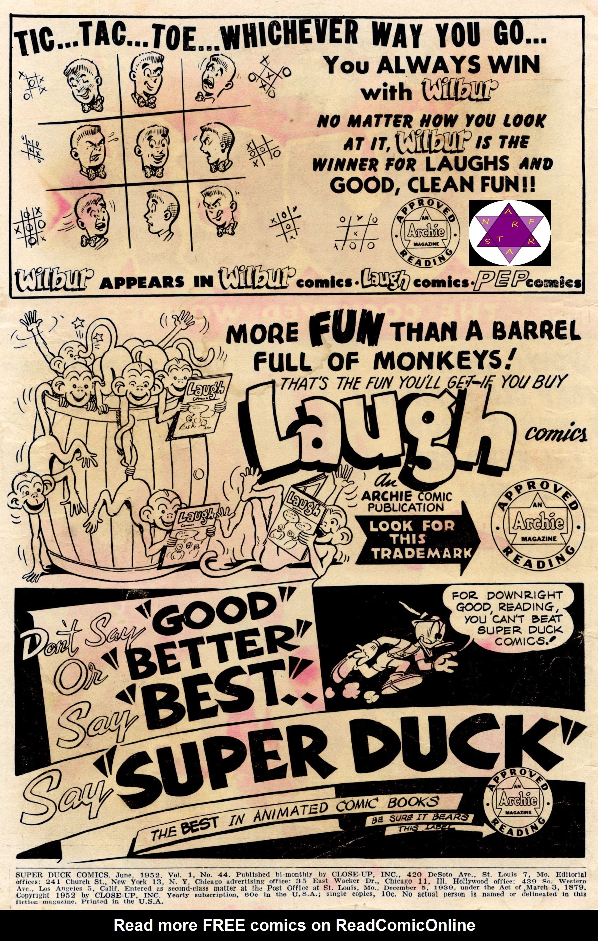 Read online Super Duck Comics comic -  Issue #44 - 2