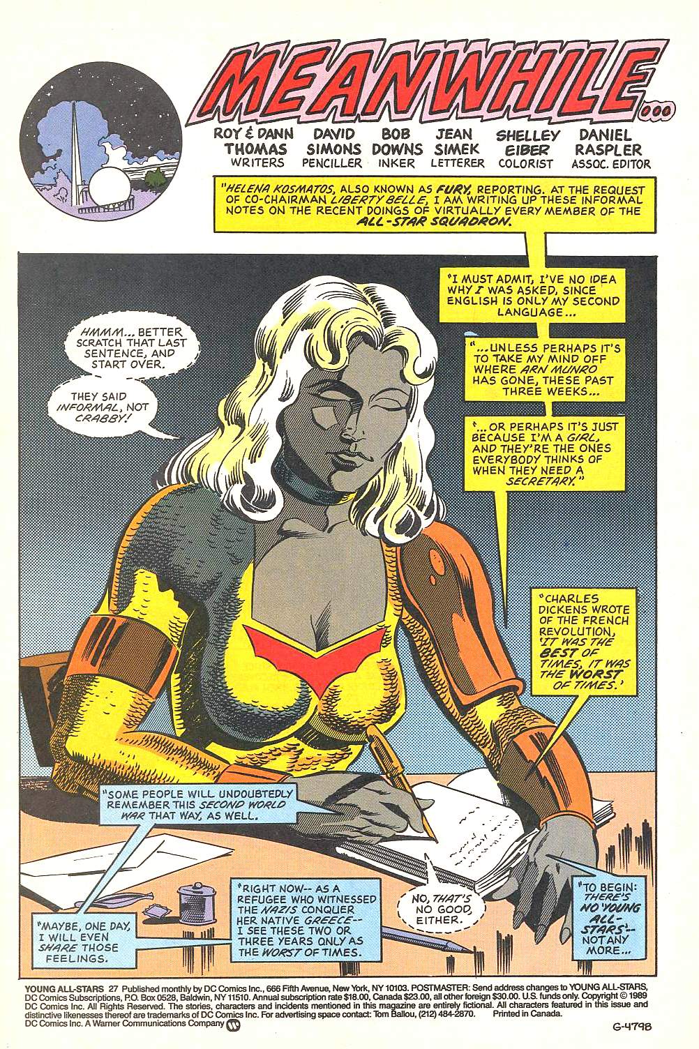 Read online Young All-Stars comic -  Issue #27 - 4