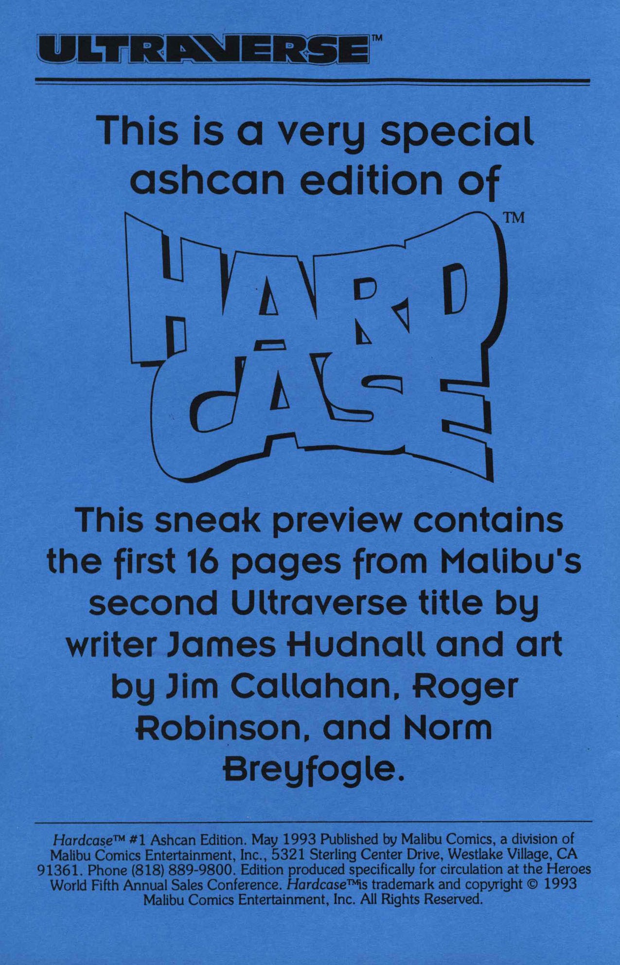 Read online Hardcase Ashcan Edition comic -  Issue # Full - 2