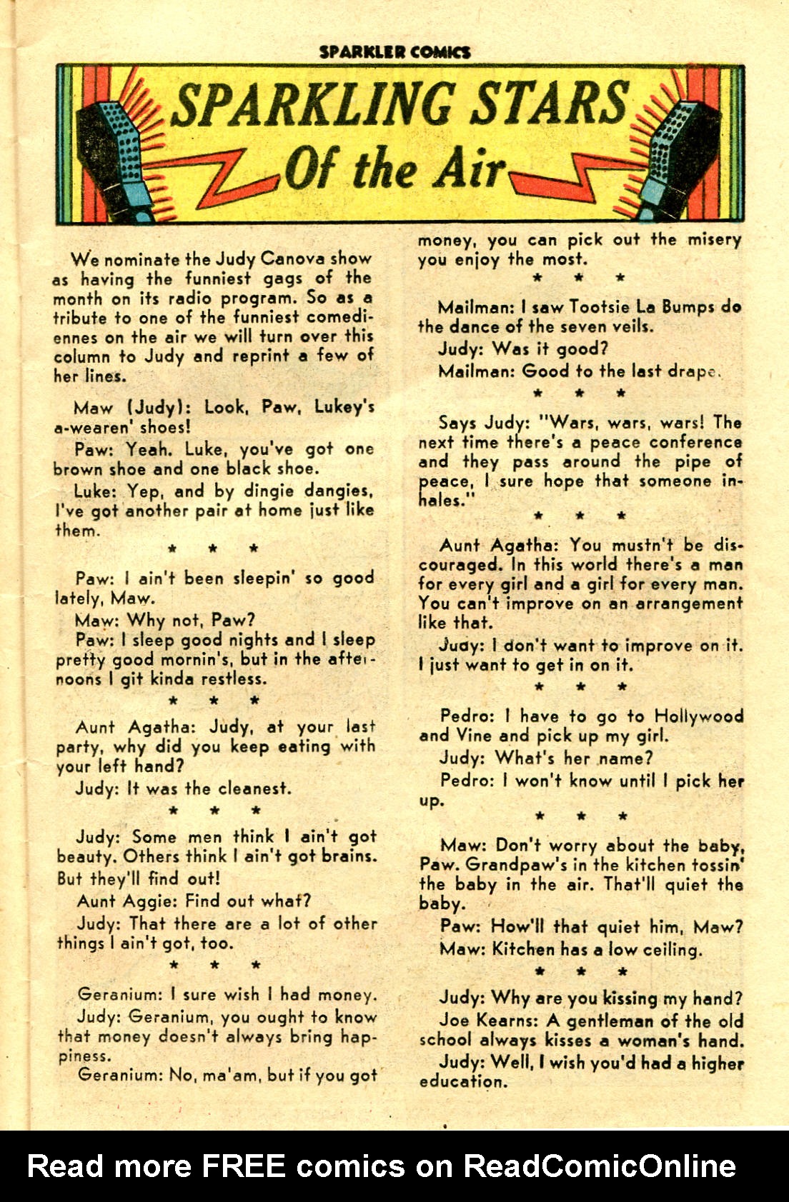 Read online Sparkler Comics comic -  Issue #69 - 19