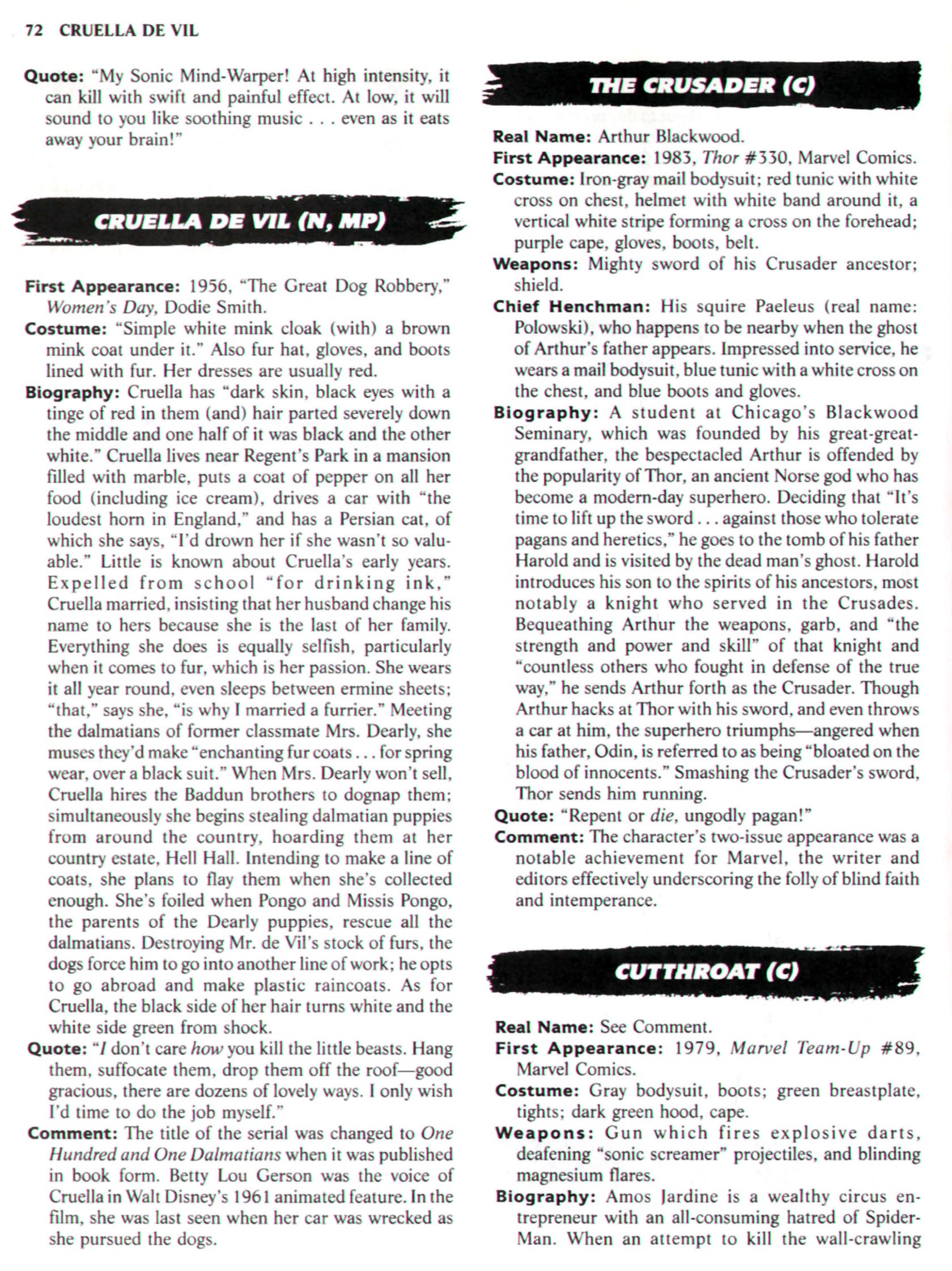 Read online The Encyclopedia of Super Villains comic -  Issue # TPB (Part 1) - 90