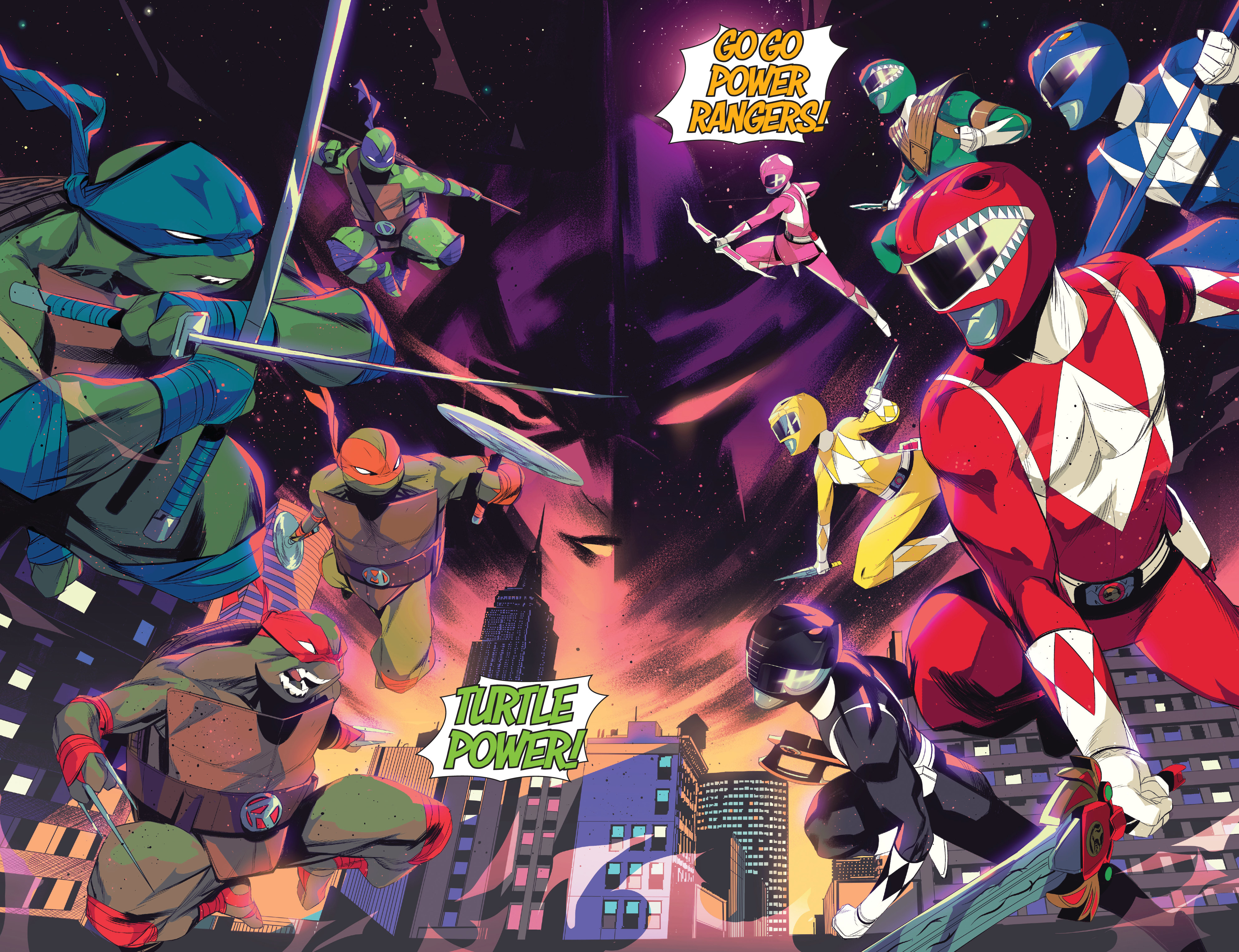 Read online Mighty Morphin Power Rangers: Teenage Mutant Ninja Turtles comic -  Issue #1 - 22