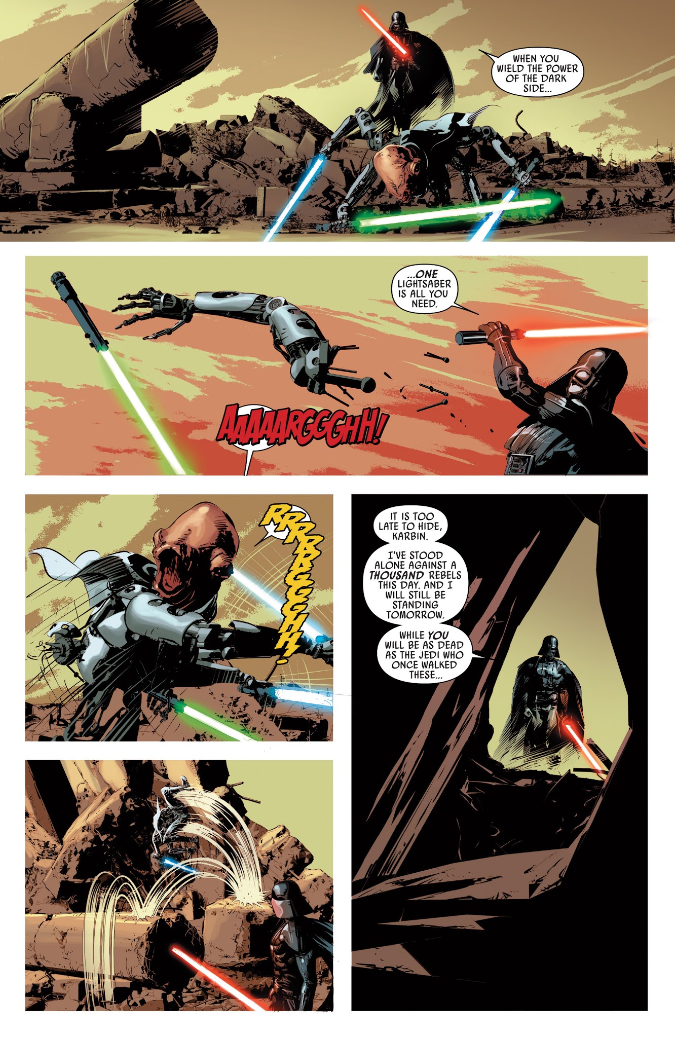 Read online Star Wars: Vader Down comic -  Issue # TPB - 117