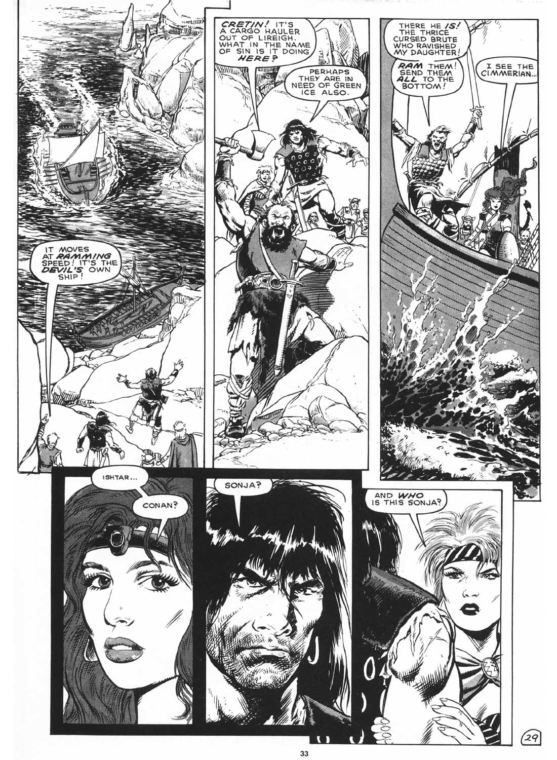 Read online The Savage Sword Of Conan comic -  Issue #170 - 35