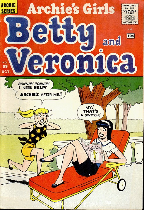 Read online Archie's Girls Betty and Veronica comic -  Issue #58 - 1