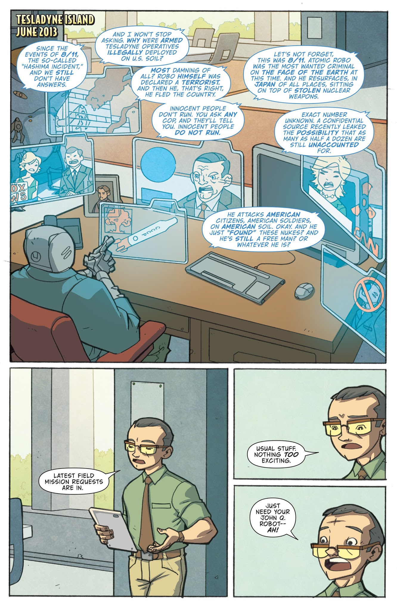 Read online Atomic Robo and the Savage Sword of Dr. Dinosaur comic -  Issue #1 - 2