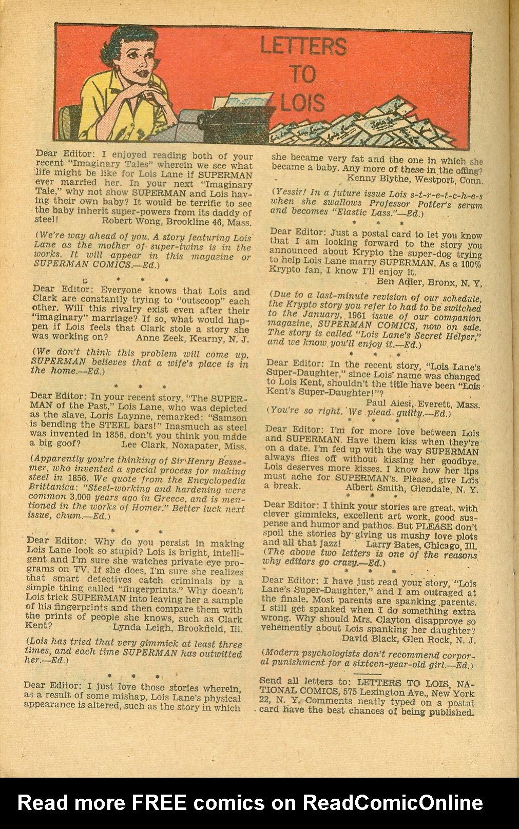 Read online Superman's Girl Friend, Lois Lane comic -  Issue #22 - 22