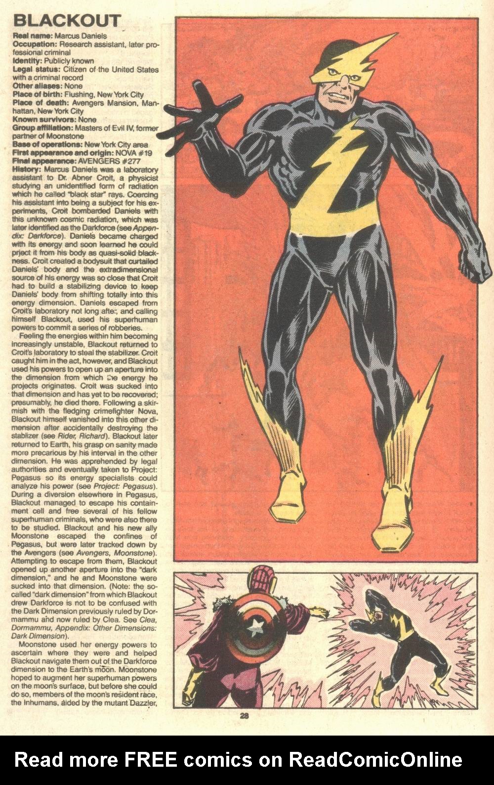 Read online The Official Handbook of the Marvel Universe Deluxe Edition comic -  Issue #16 - 30