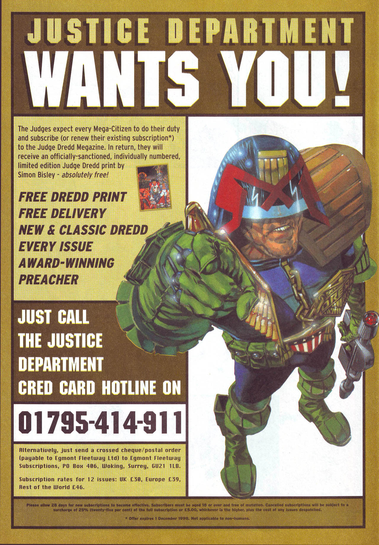 Read online Judge Dredd Megazine (vol. 3) comic -  Issue #50 - 51