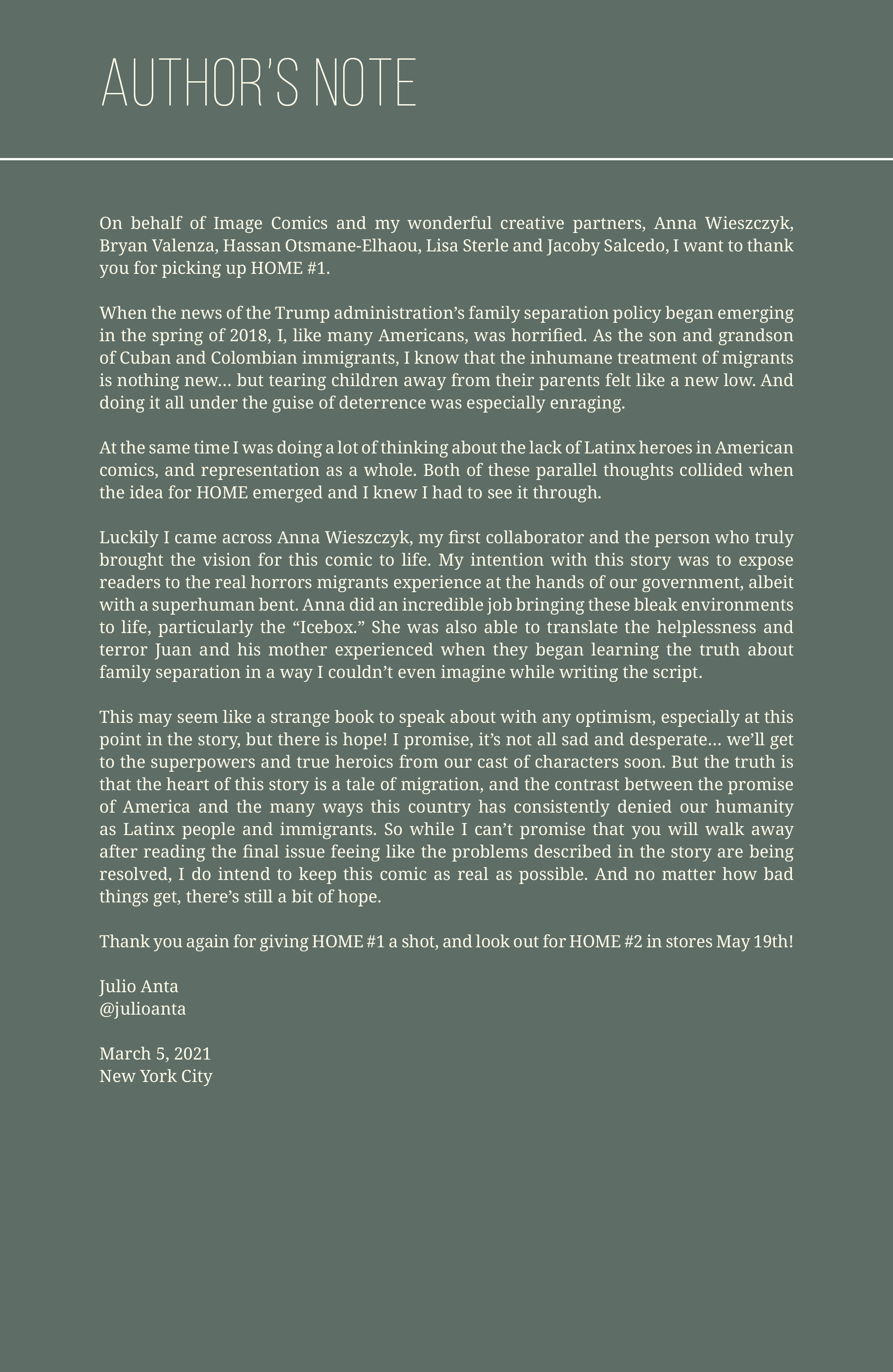 Read online Home (2021) comic -  Issue #1 - 29