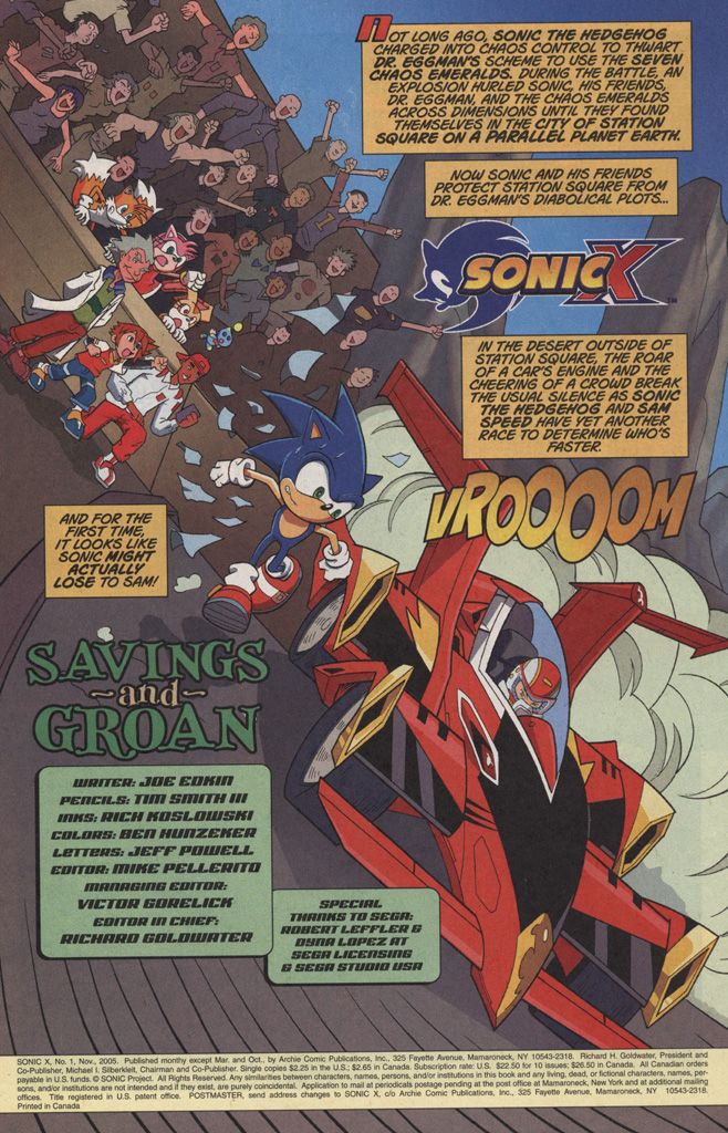 Read online Sonic X comic -  Issue #1 - 3