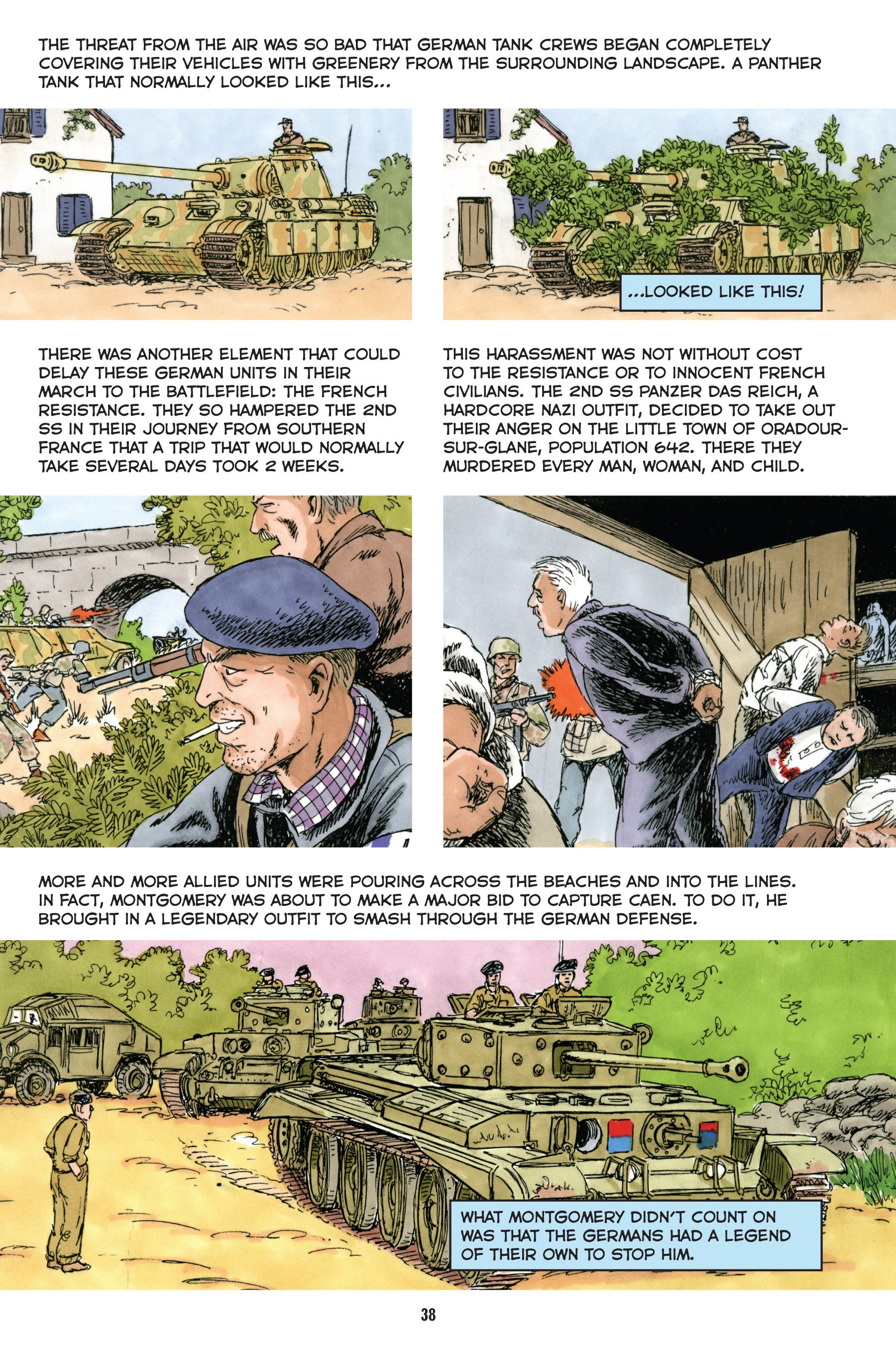 Read online Normandy: A Graphic History of D-Day, the Allied Invasion of Hitler's Fortress Europe comic -  Issue # TPB - 39