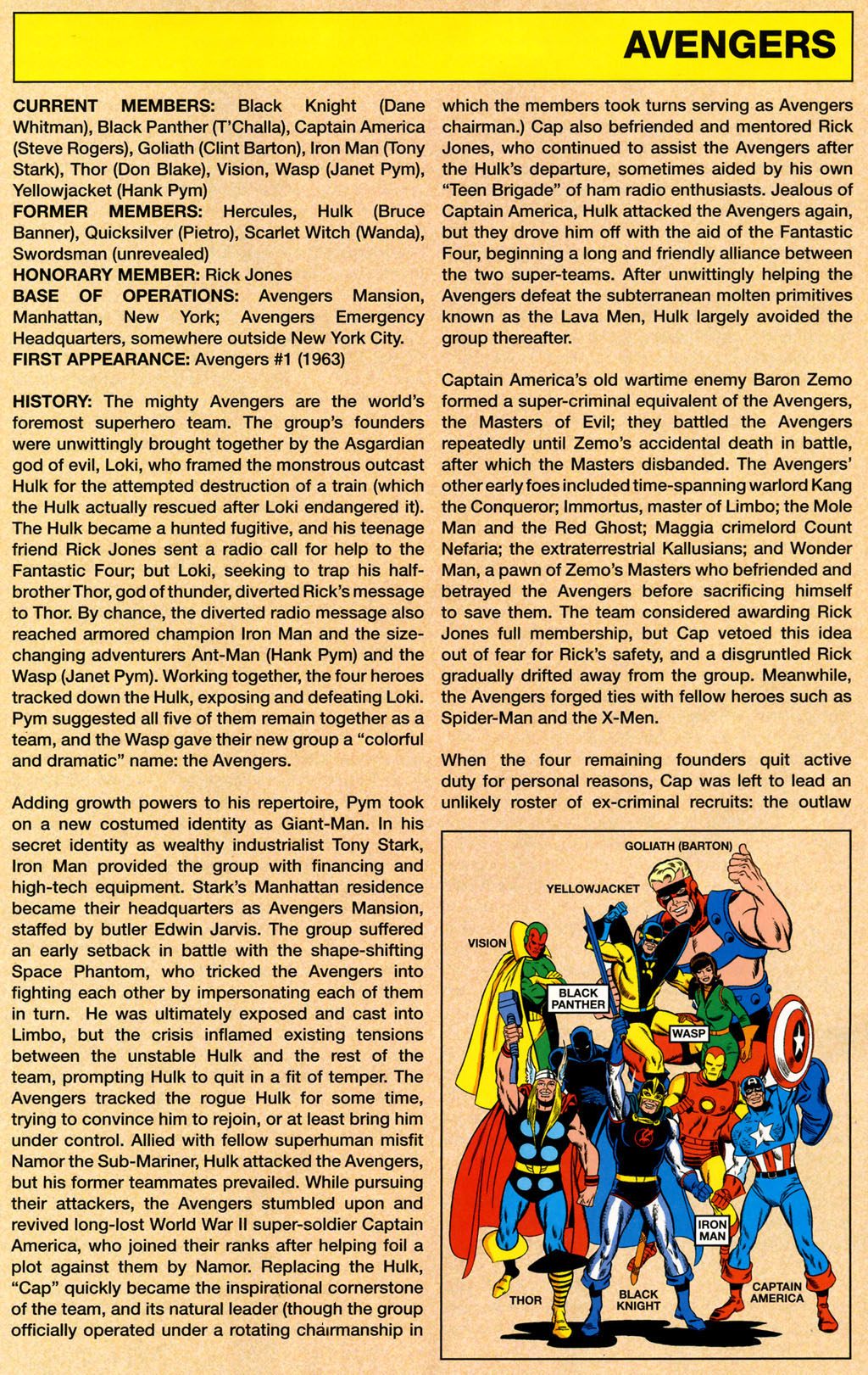 Read online The Marvel Legacy:  The 1960s-1990s Handbook comic -  Issue # Full - 5