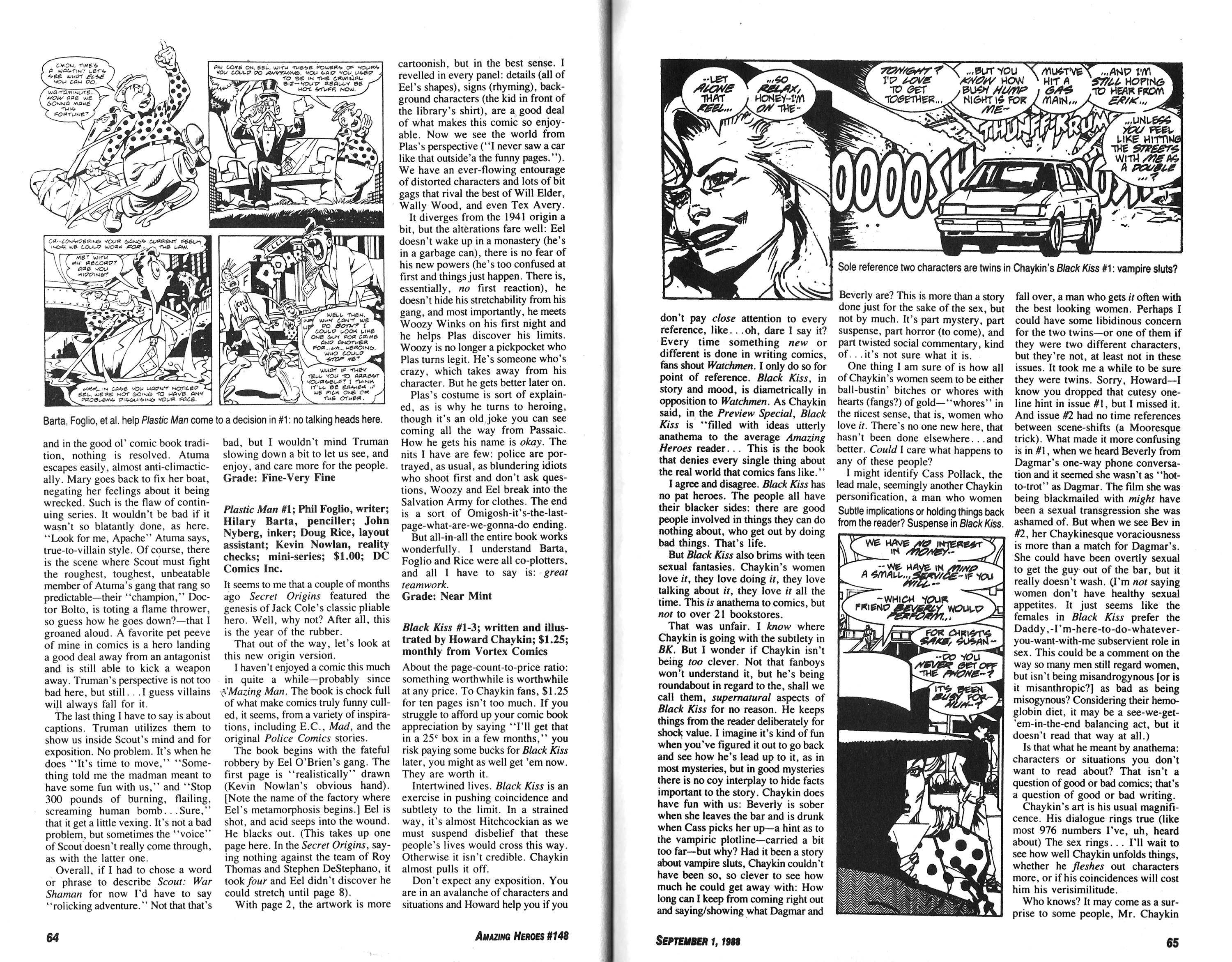 Read online Amazing Heroes comic -  Issue #148 - 33