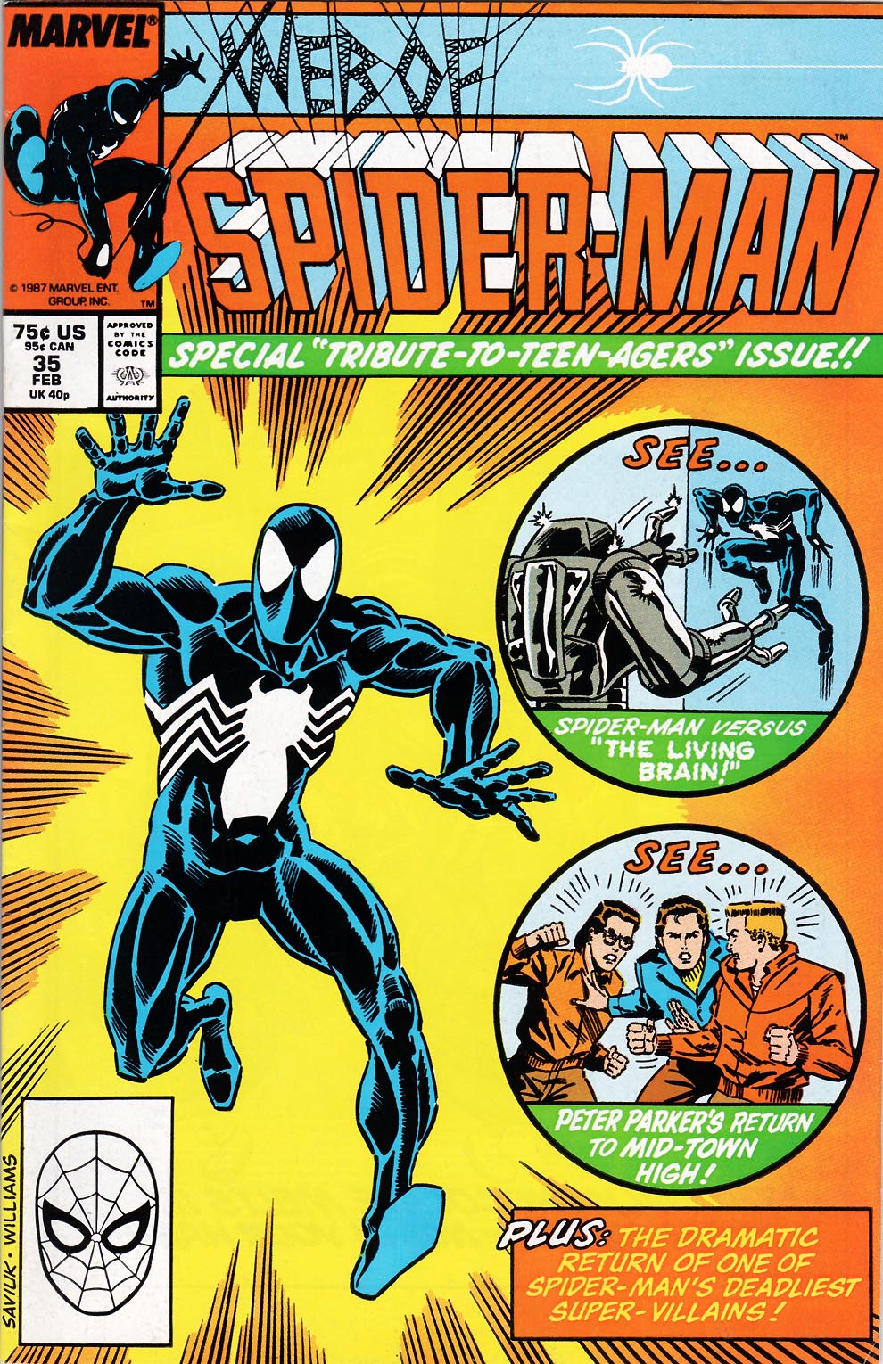 Read online Web of Spider-Man (1985) comic -  Issue #35 - 1