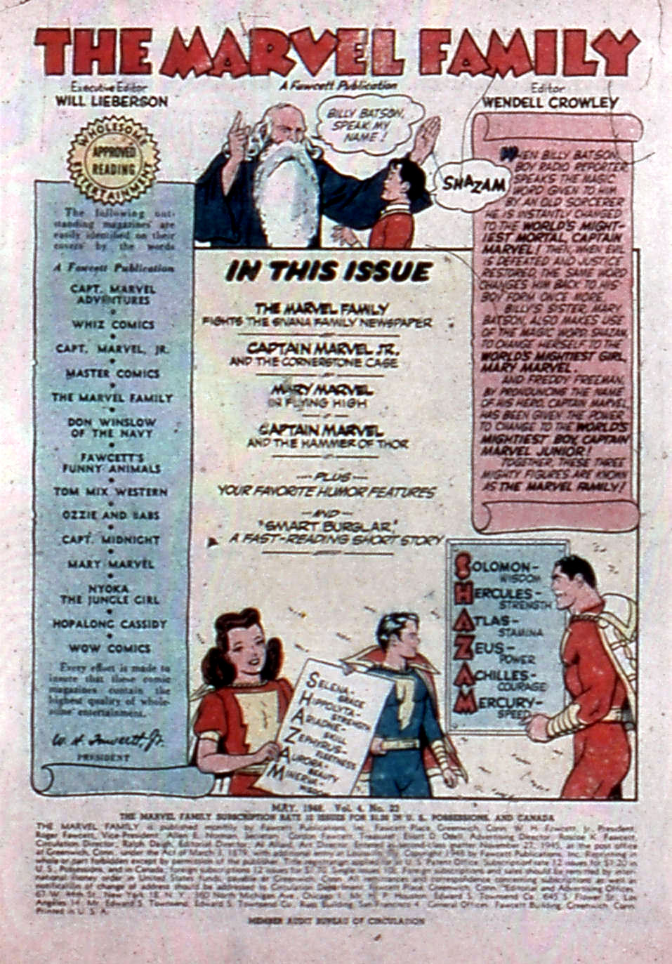 Read online The Marvel Family comic -  Issue #23 - 3