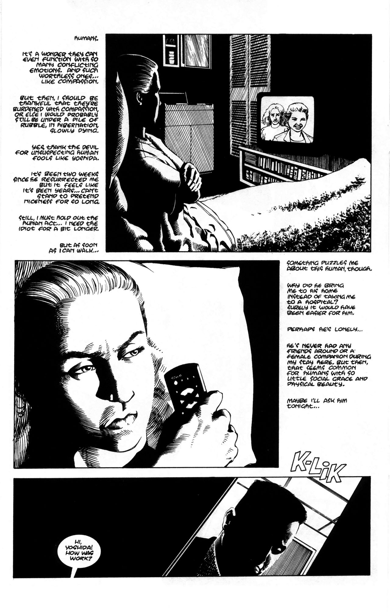 Read online Warrior Nun: Black & White comic -  Issue #5 - 16