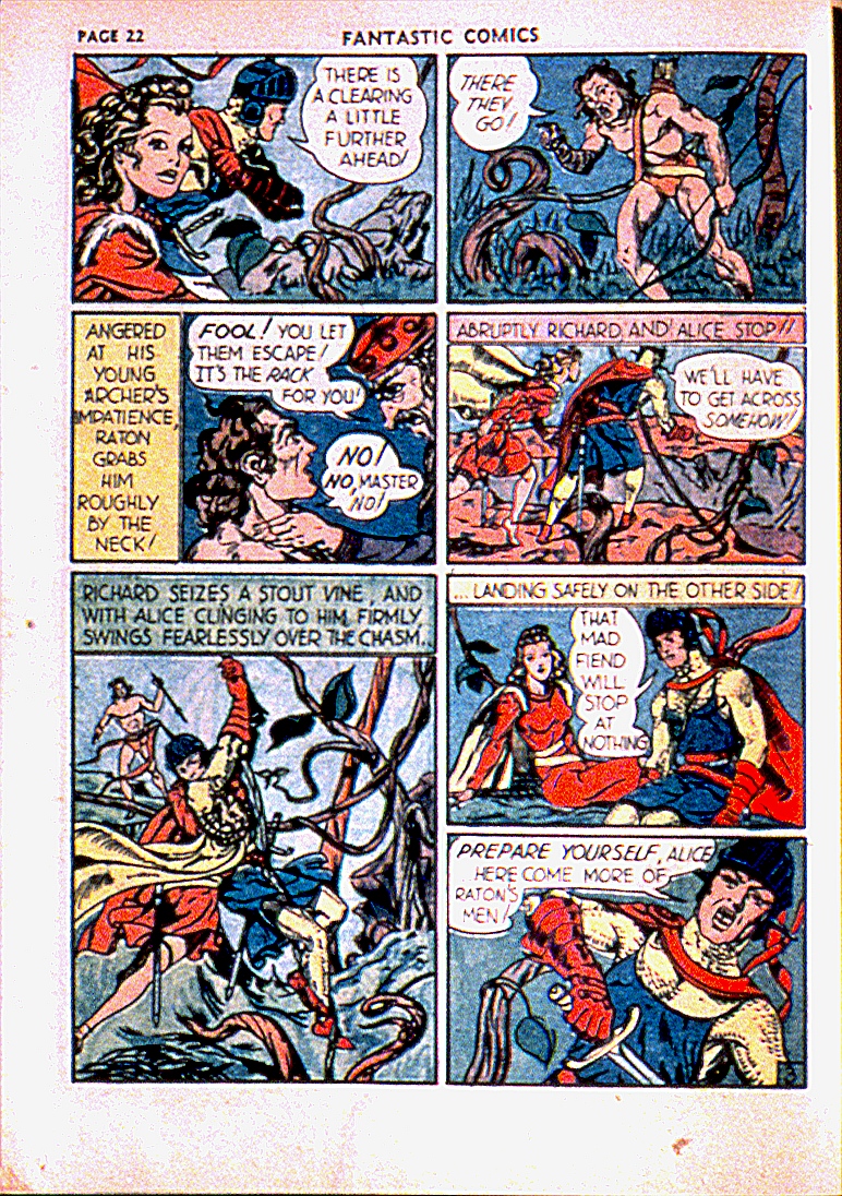 Read online Fantastic Comics comic -  Issue #13 - 25