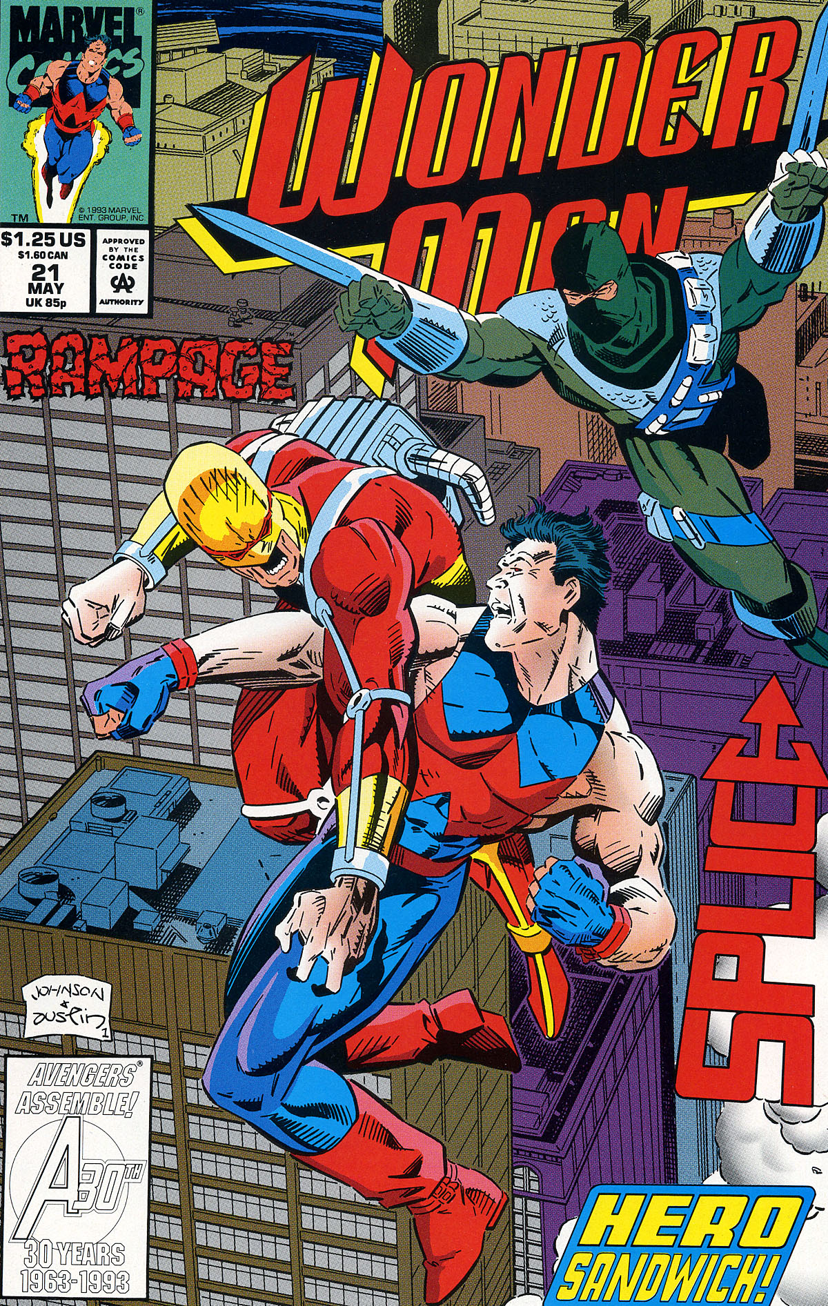 Read online Wonder Man (1991) comic -  Issue #21 - 1