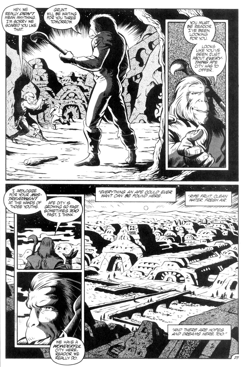 Read online Planet of the Apes (1990) comic -  Issue #6 - 27