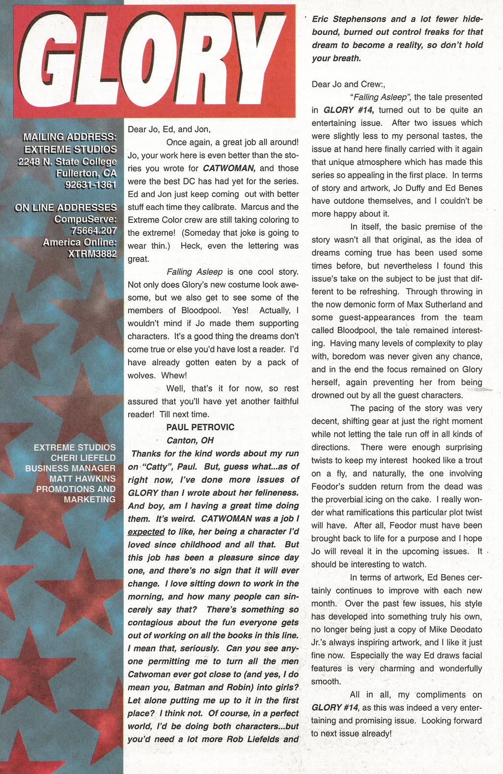 Read online Glory comic -  Issue #17 - 20