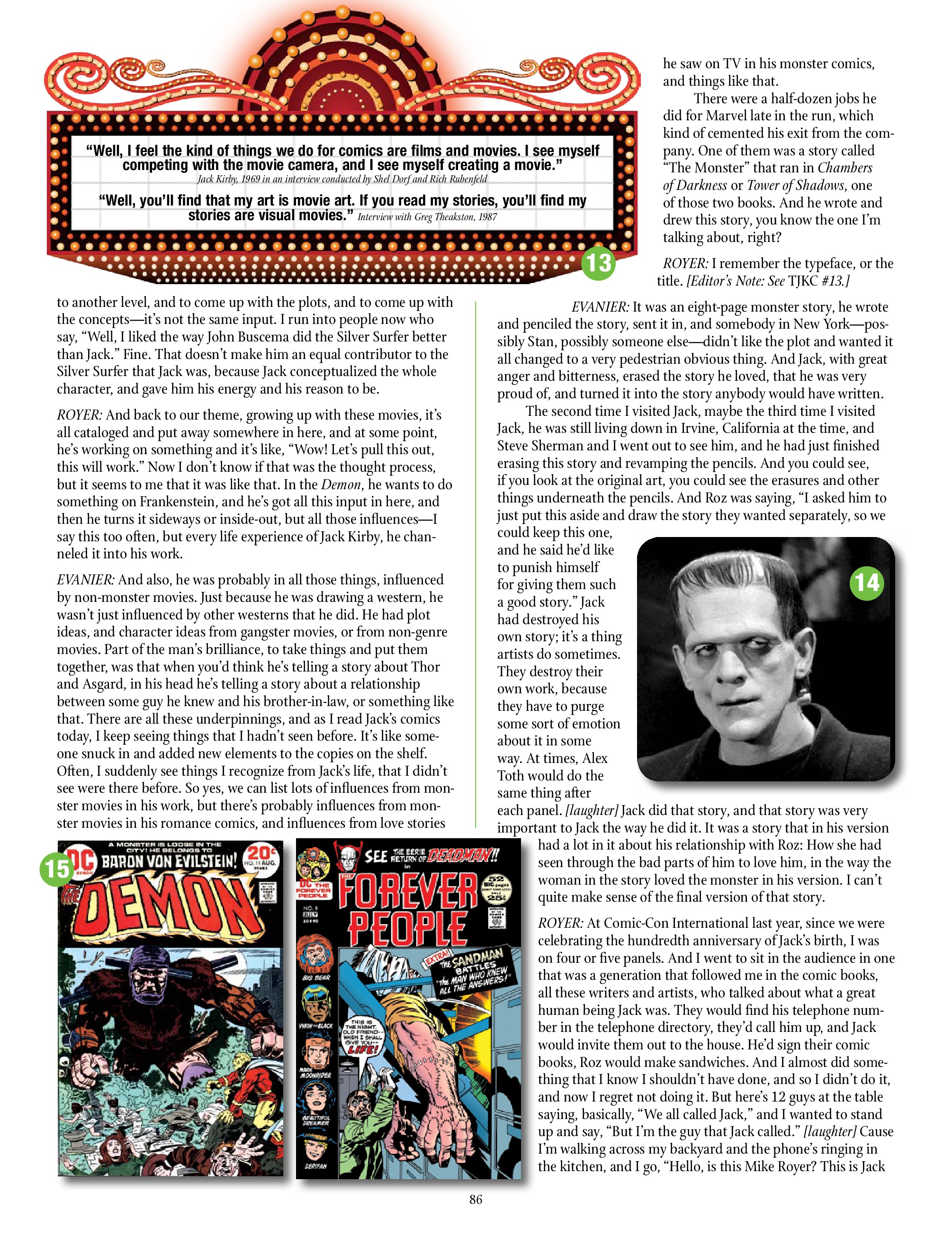 Read online The Jack Kirby Collector comic -  Issue #77 - 88