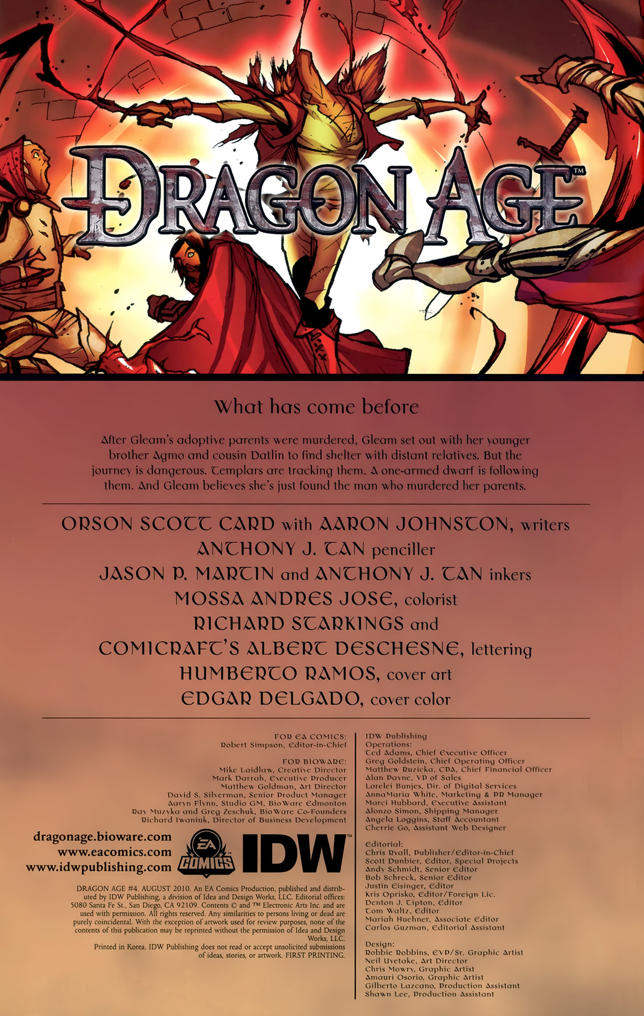 Read online Dragon Age comic -  Issue #4 - 2