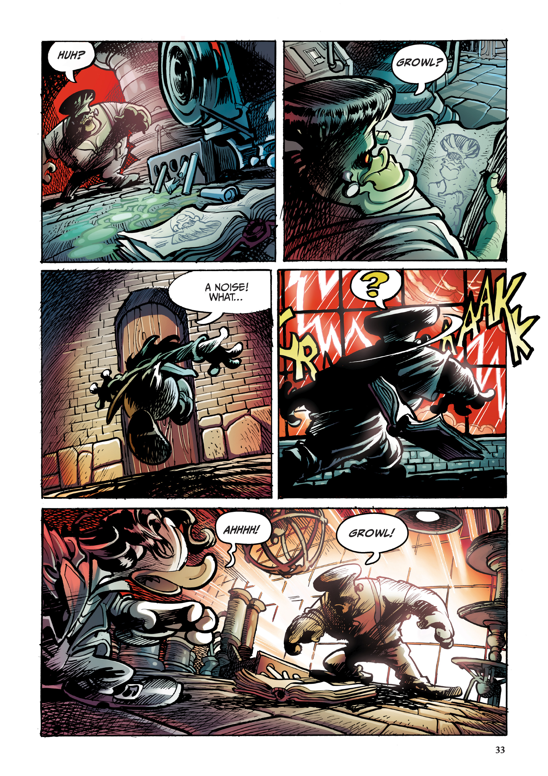 Read online Disney Frankenstein, Starring Donald Duck comic -  Issue # TPB - 33