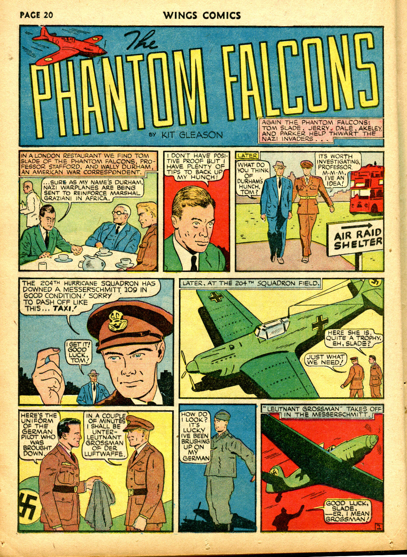 Read online Wings Comics comic -  Issue #6 - 22