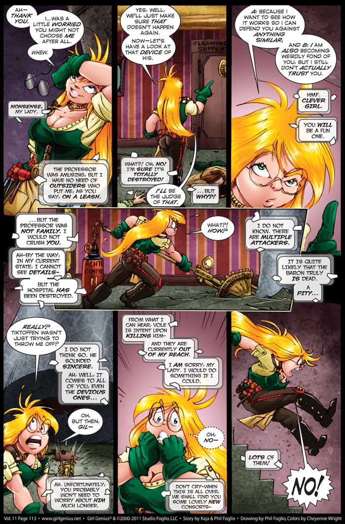 Read online Girl Genius (2002) comic -  Issue #11 - 116