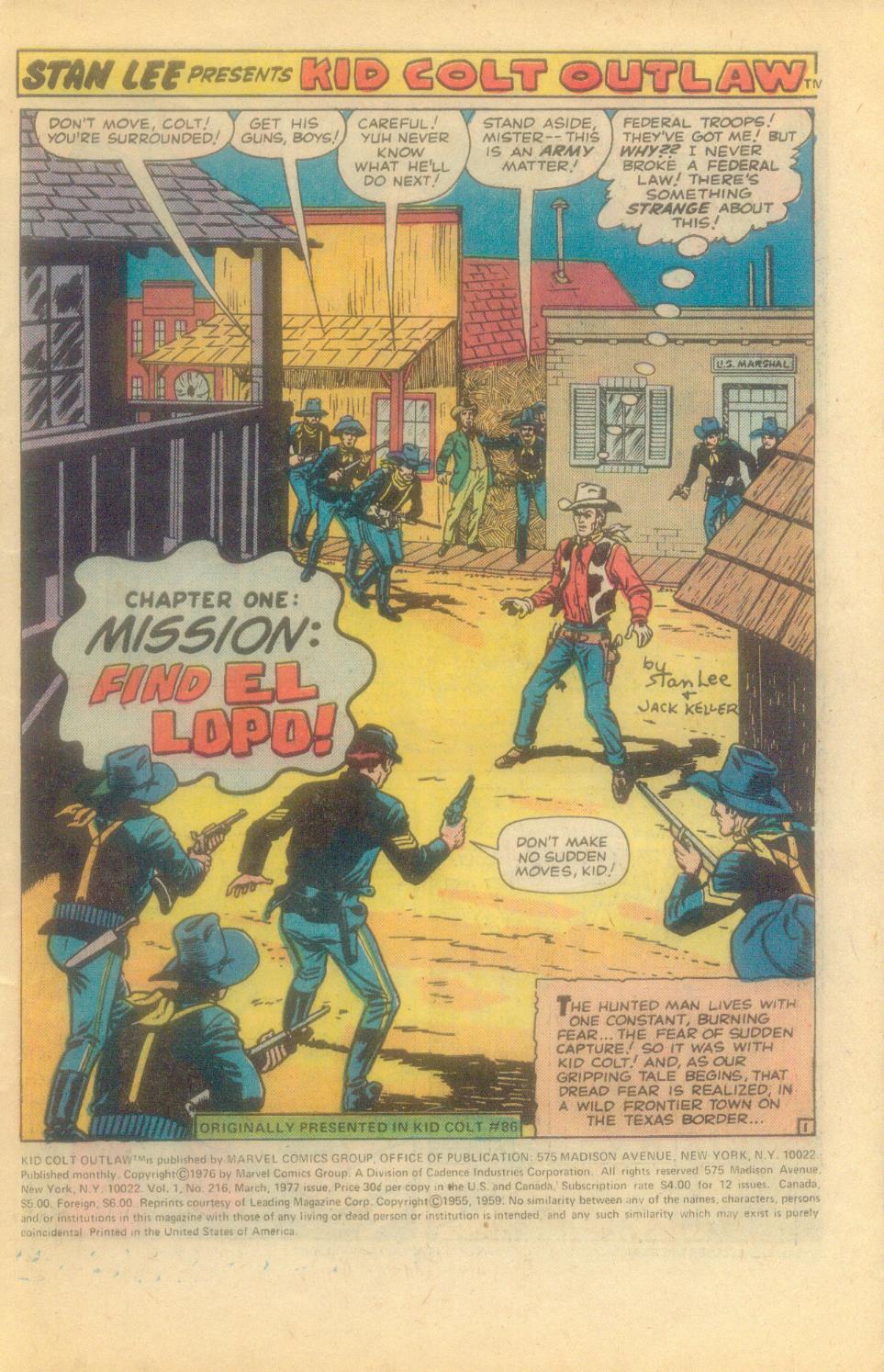 Read online Kid Colt Outlaw comic -  Issue #216 - 3