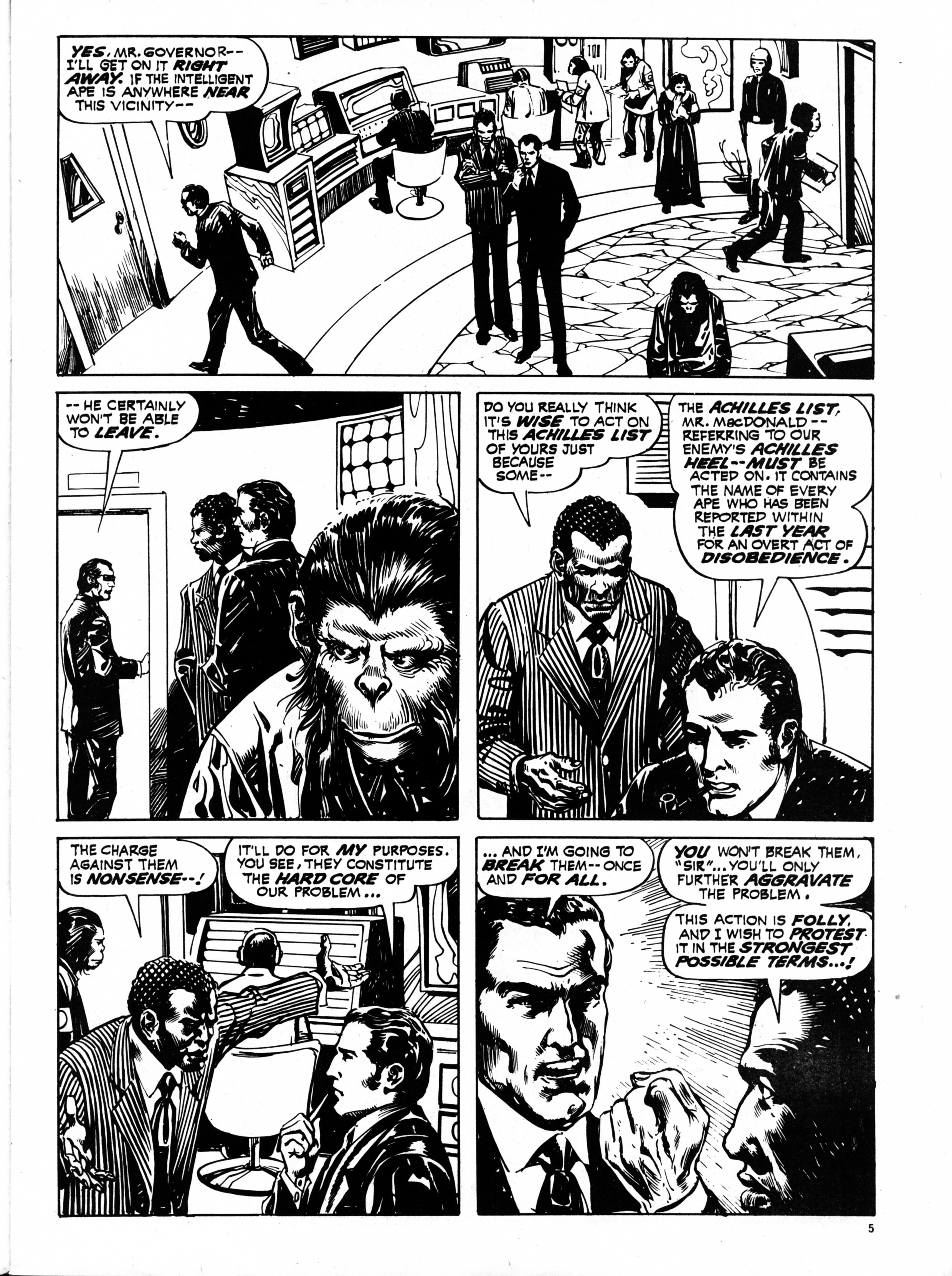 Read online Planet of the Apes (1974) comic -  Issue #69 - 5