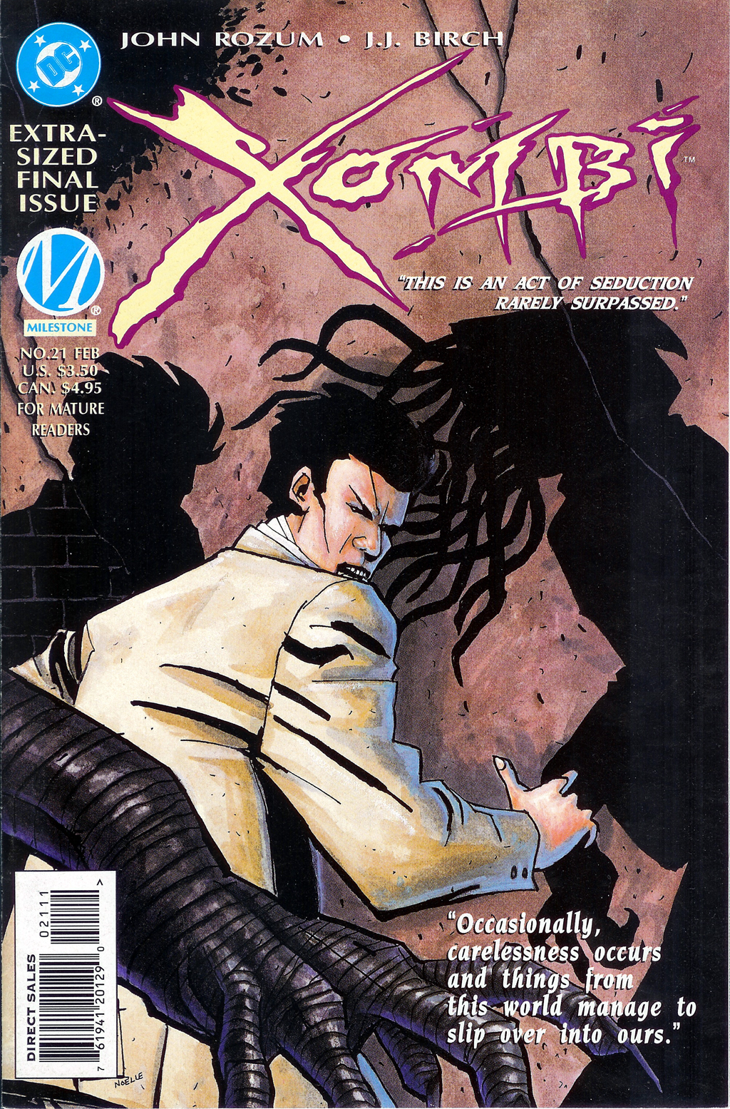 Read online Xombi (1994) comic -  Issue #21 - 1